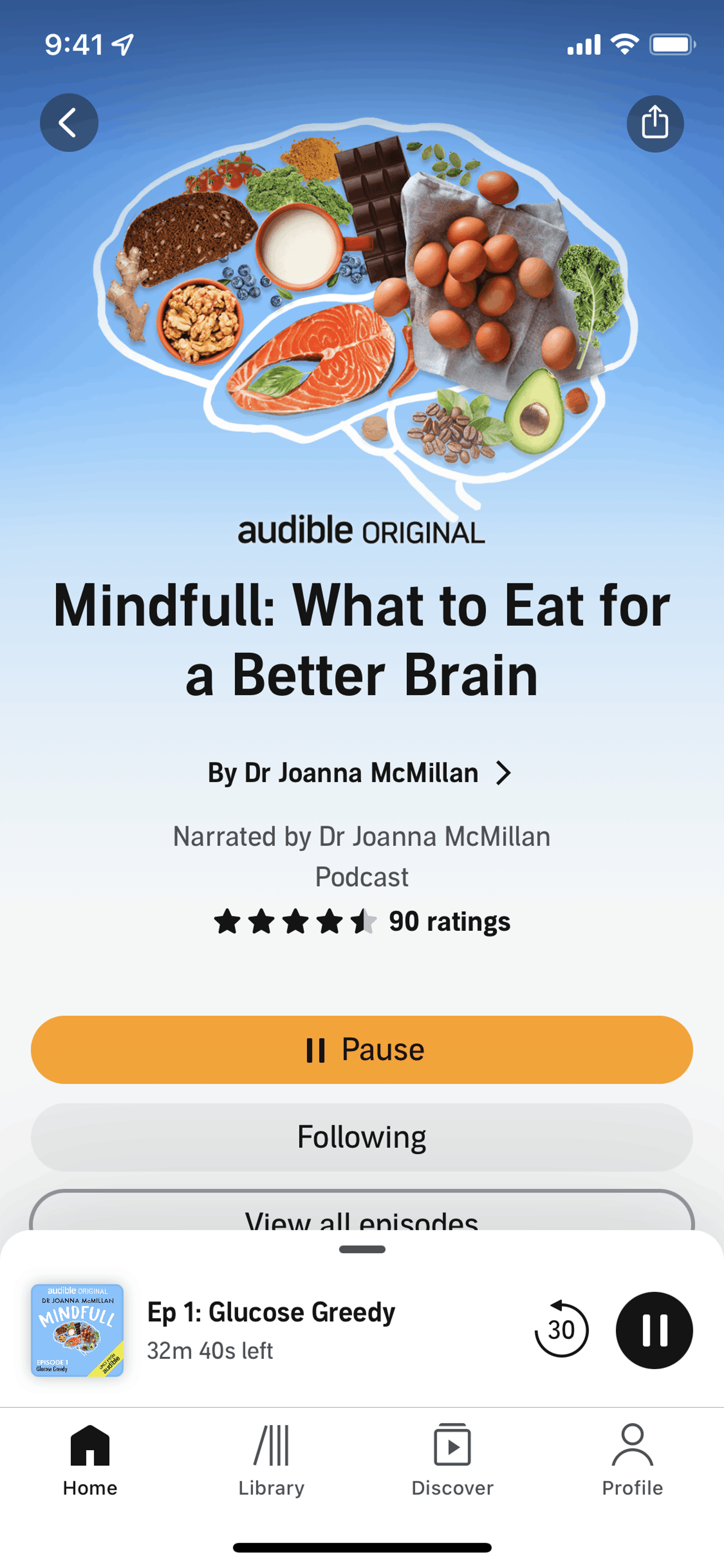 Audible iOS Entertainment interface screenshot 15