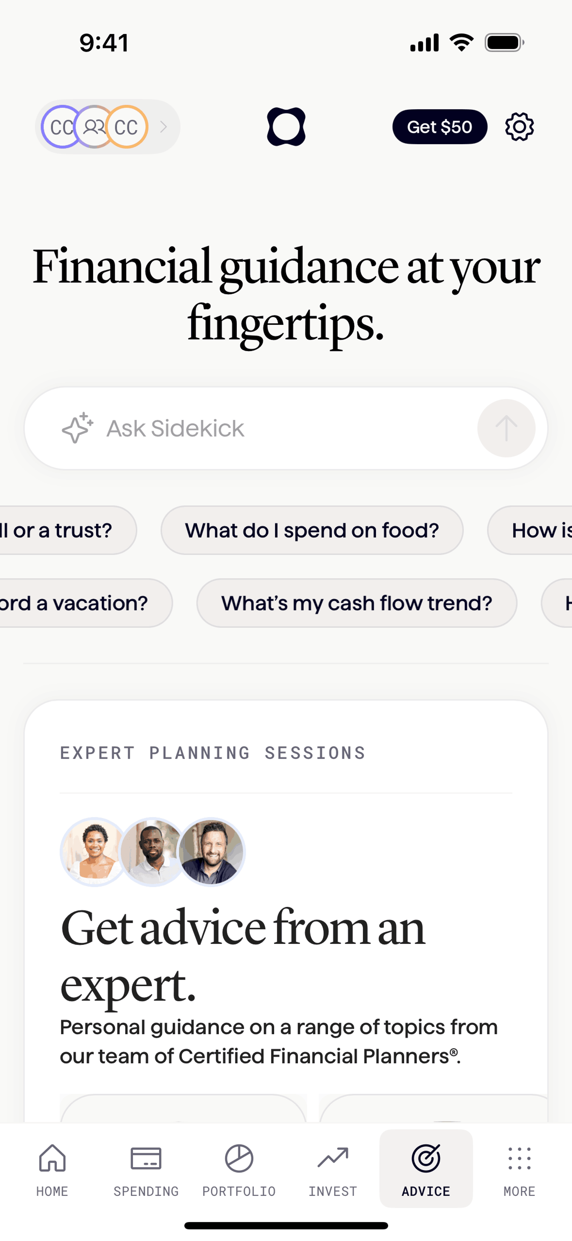 Origin iOS Finance interface screenshot 21