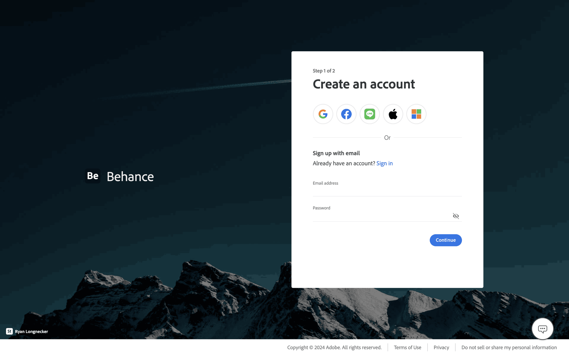 Behance Web Photo & Video interface screenshot 6