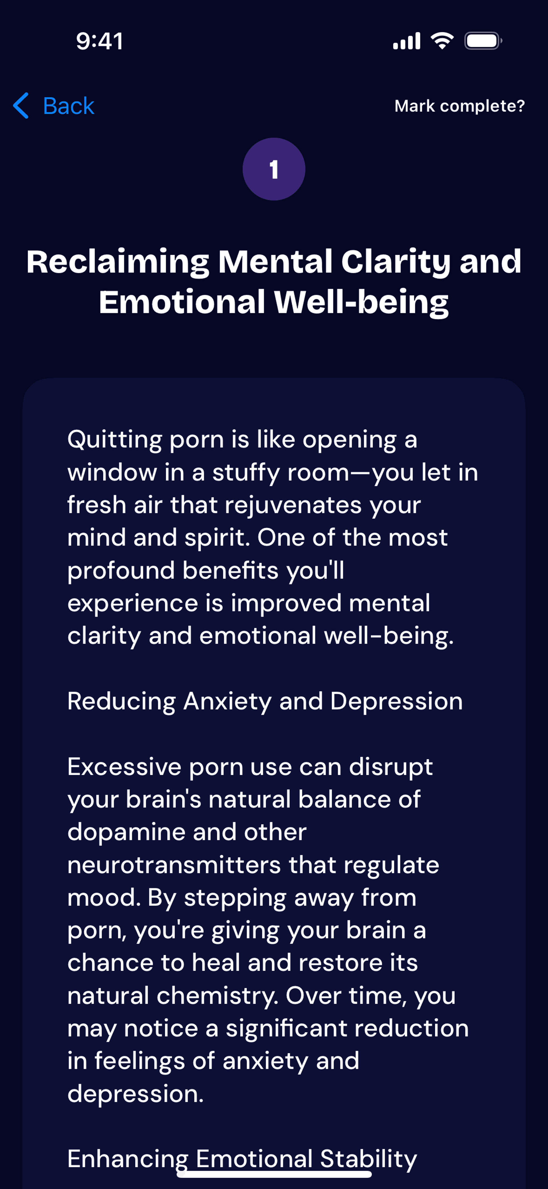 QUITTR iOS Health & Fitness interface screenshot 24