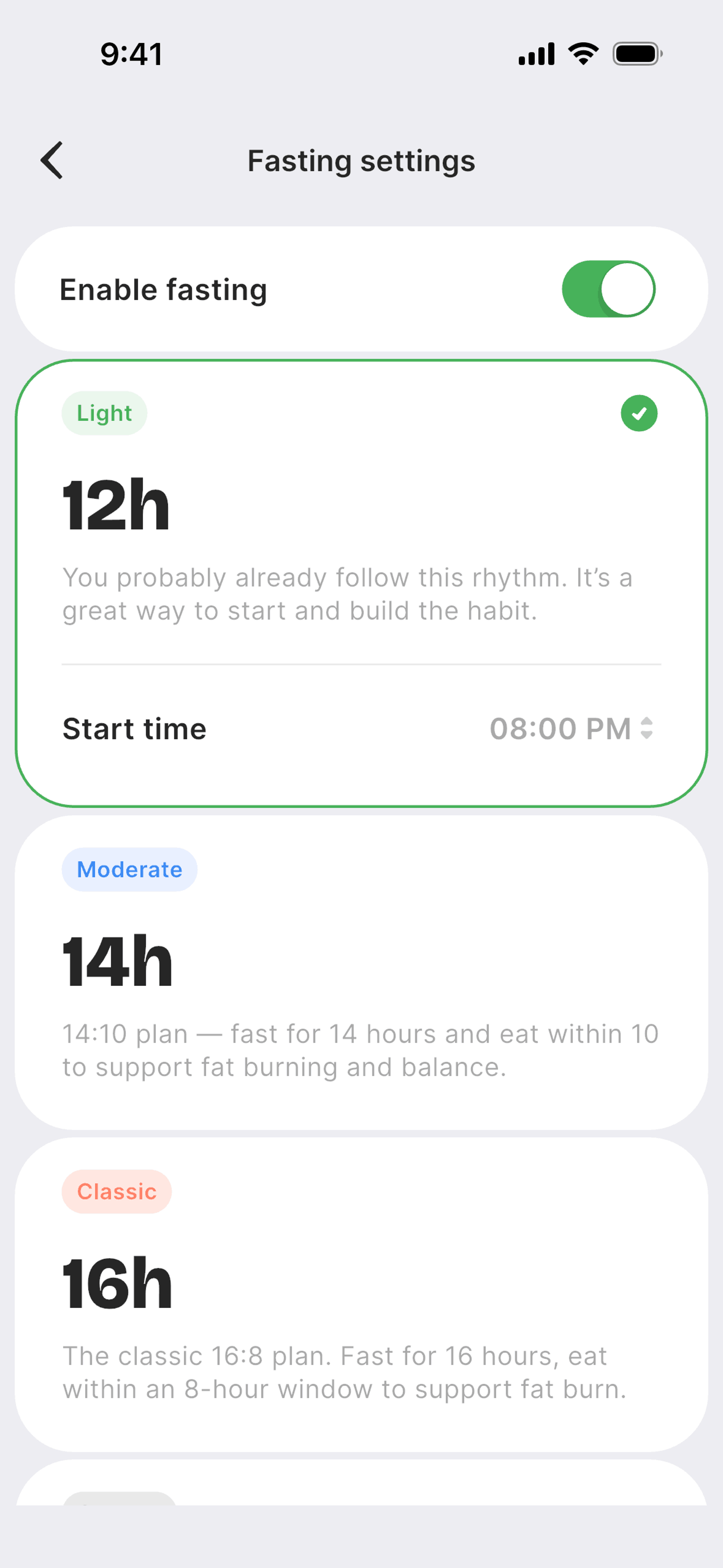 BitePal iOS Health & Fitness interface screenshot 21