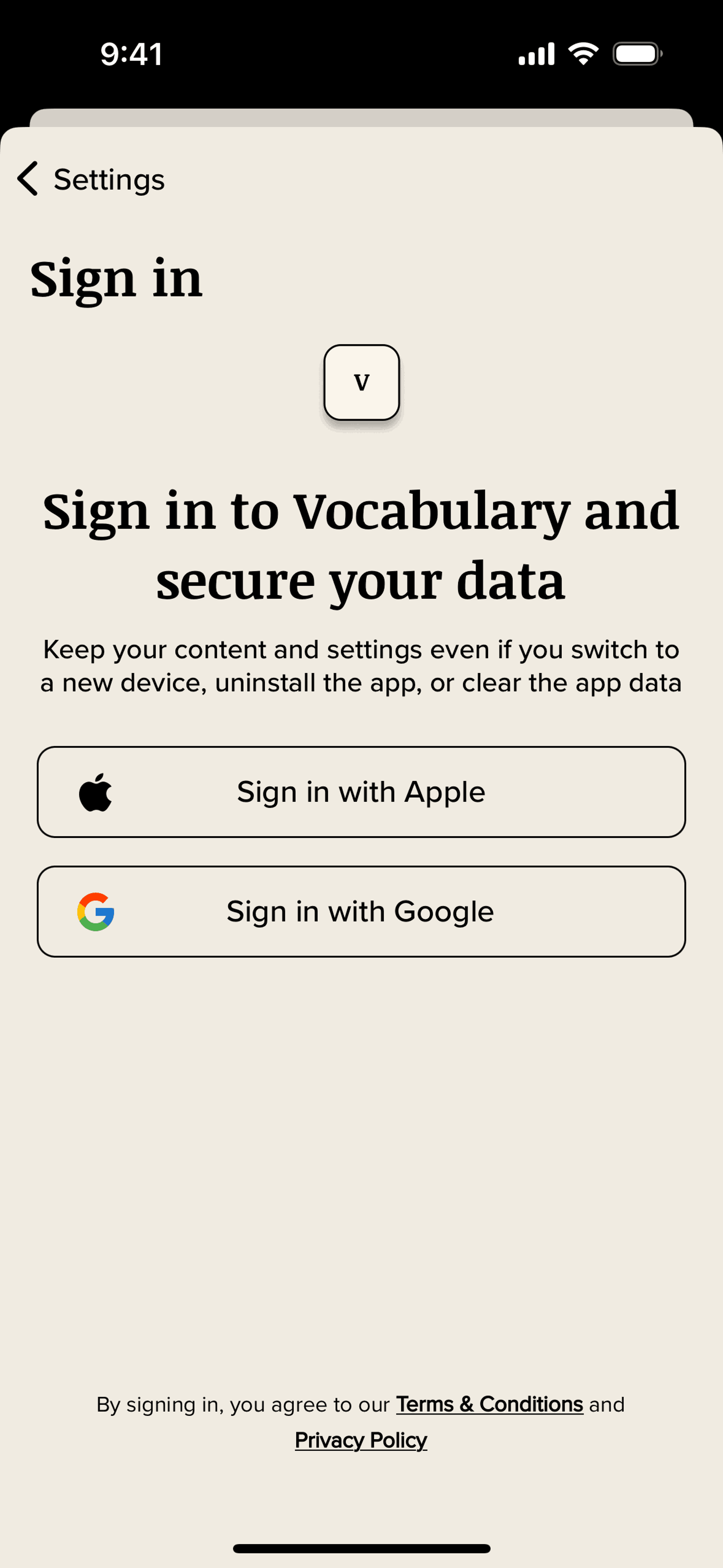 Vocabulary iOS Education interface screenshot 13