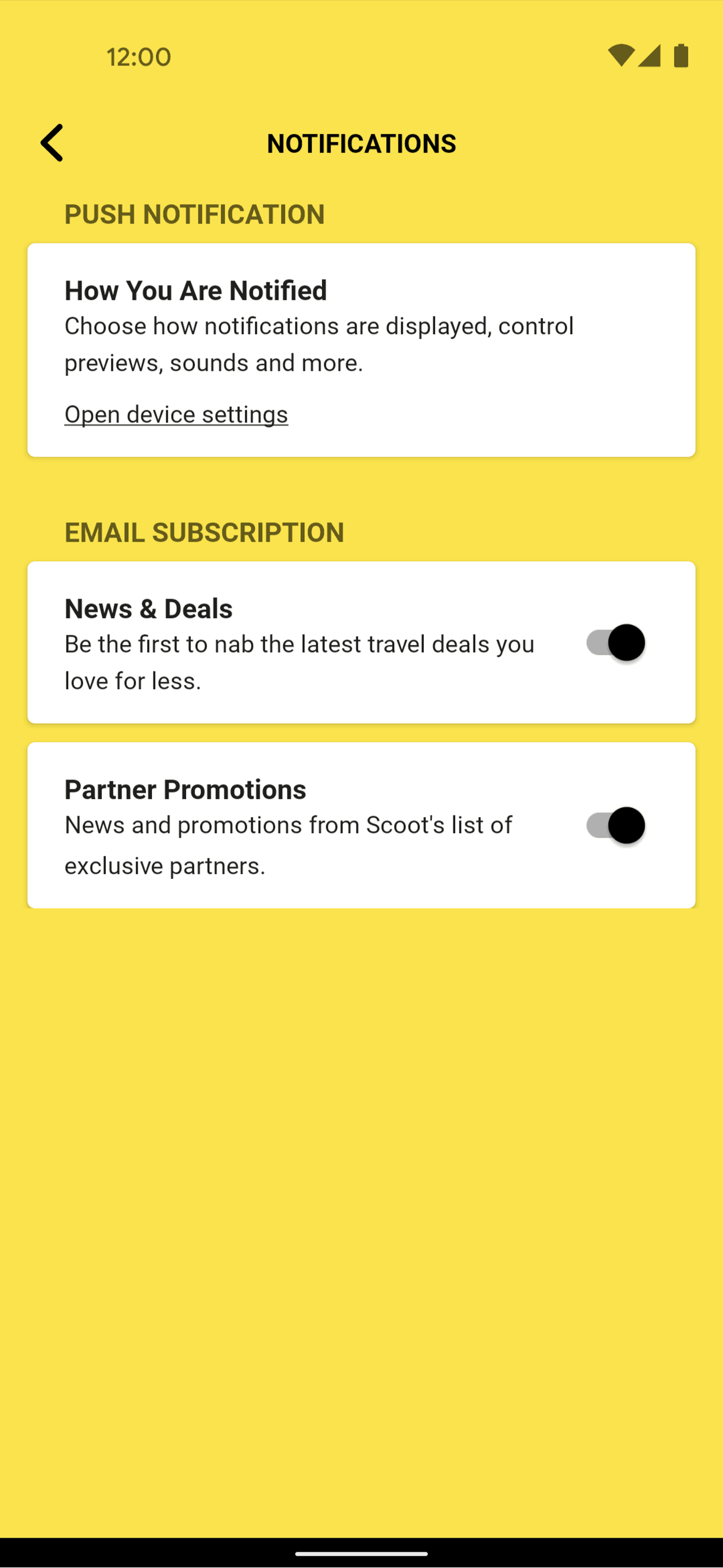 Scoot Android Travel & Transportation interface screenshot 12