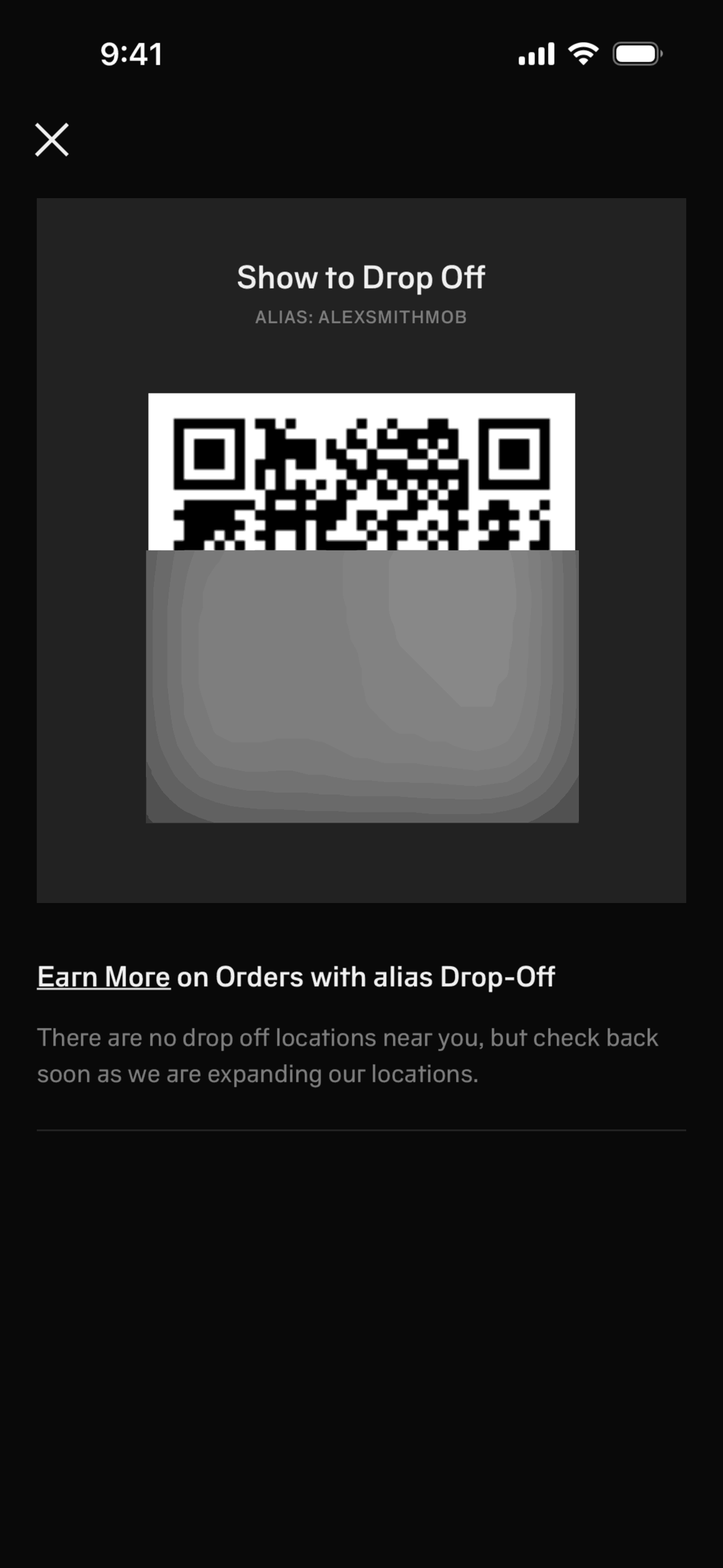 alias iOS Shopping interface screenshot 5