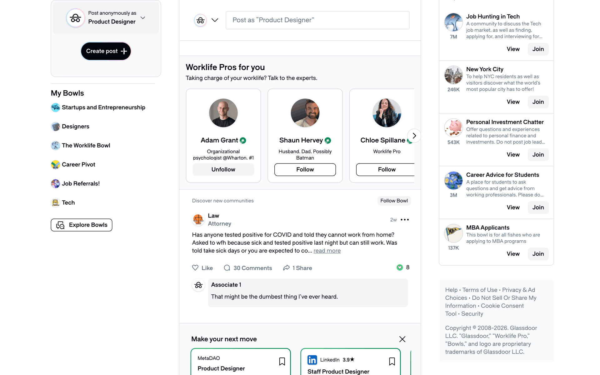 Glassdoor Web Business interface screenshot 11