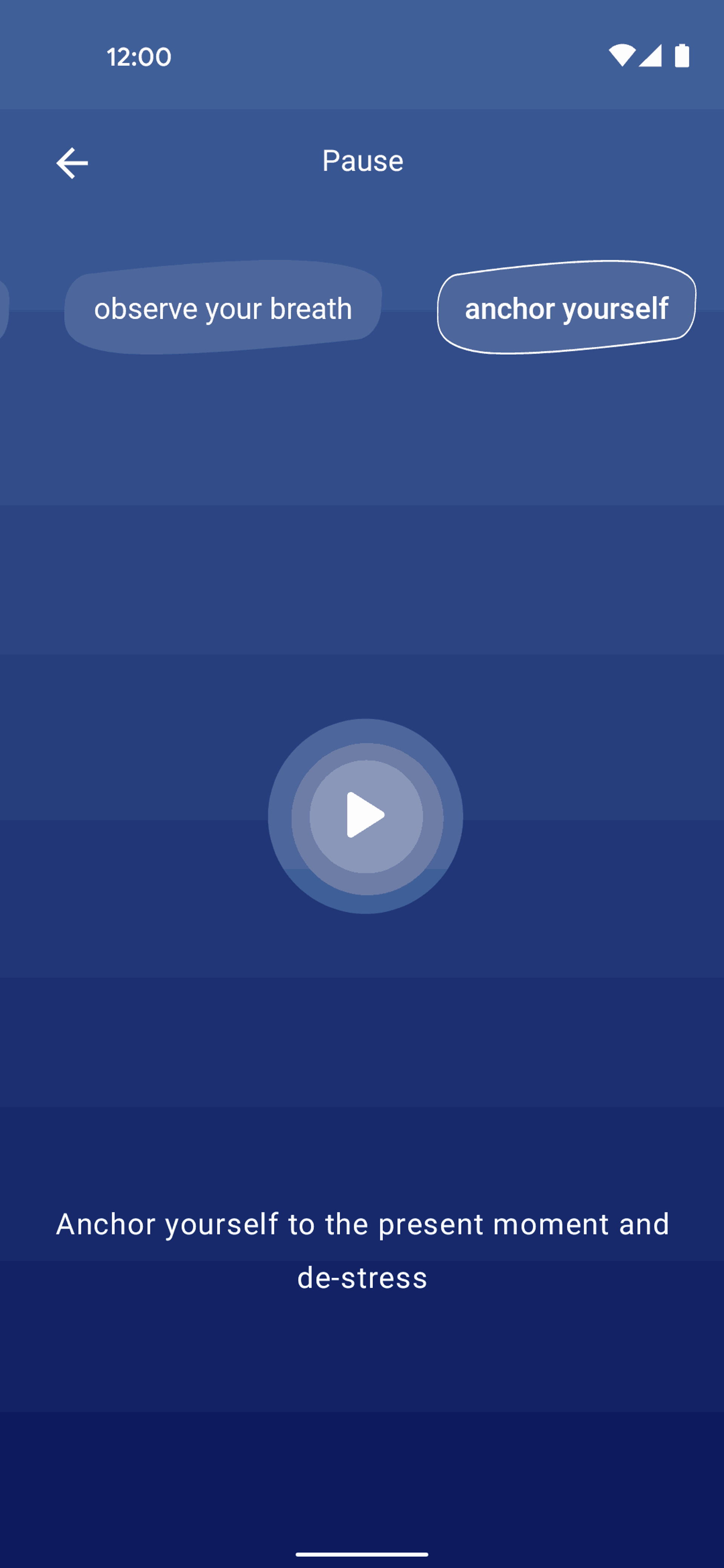 Wysa Android AI interface screenshot 14
