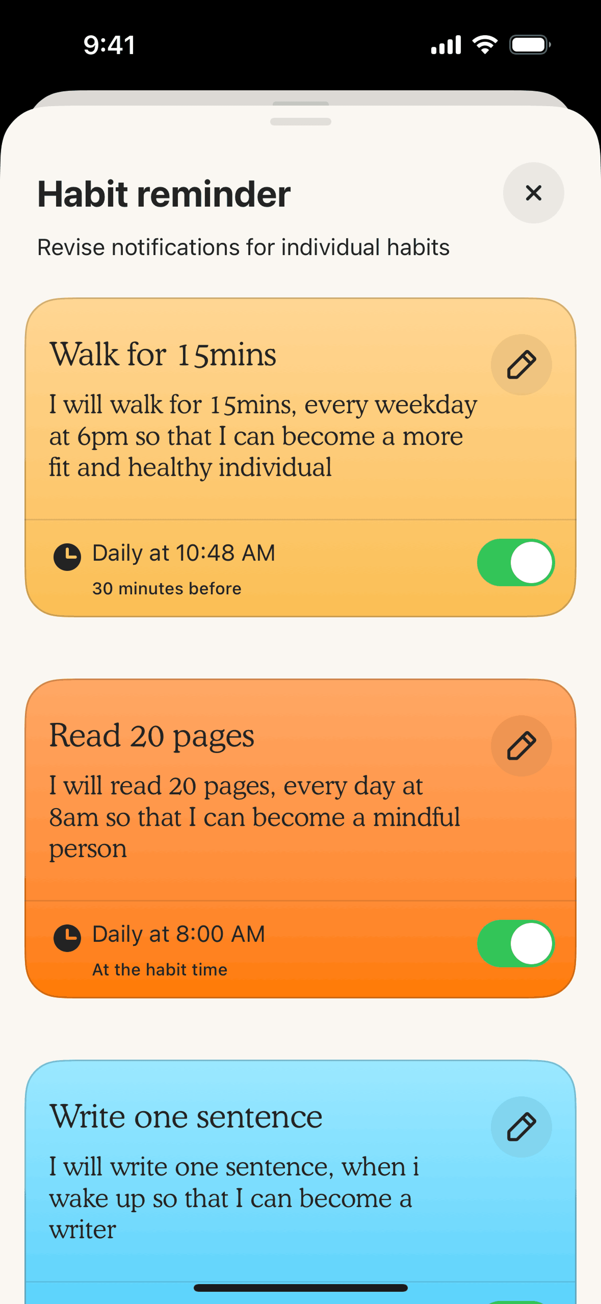 Atoms iOS Productivity interface screenshot 16