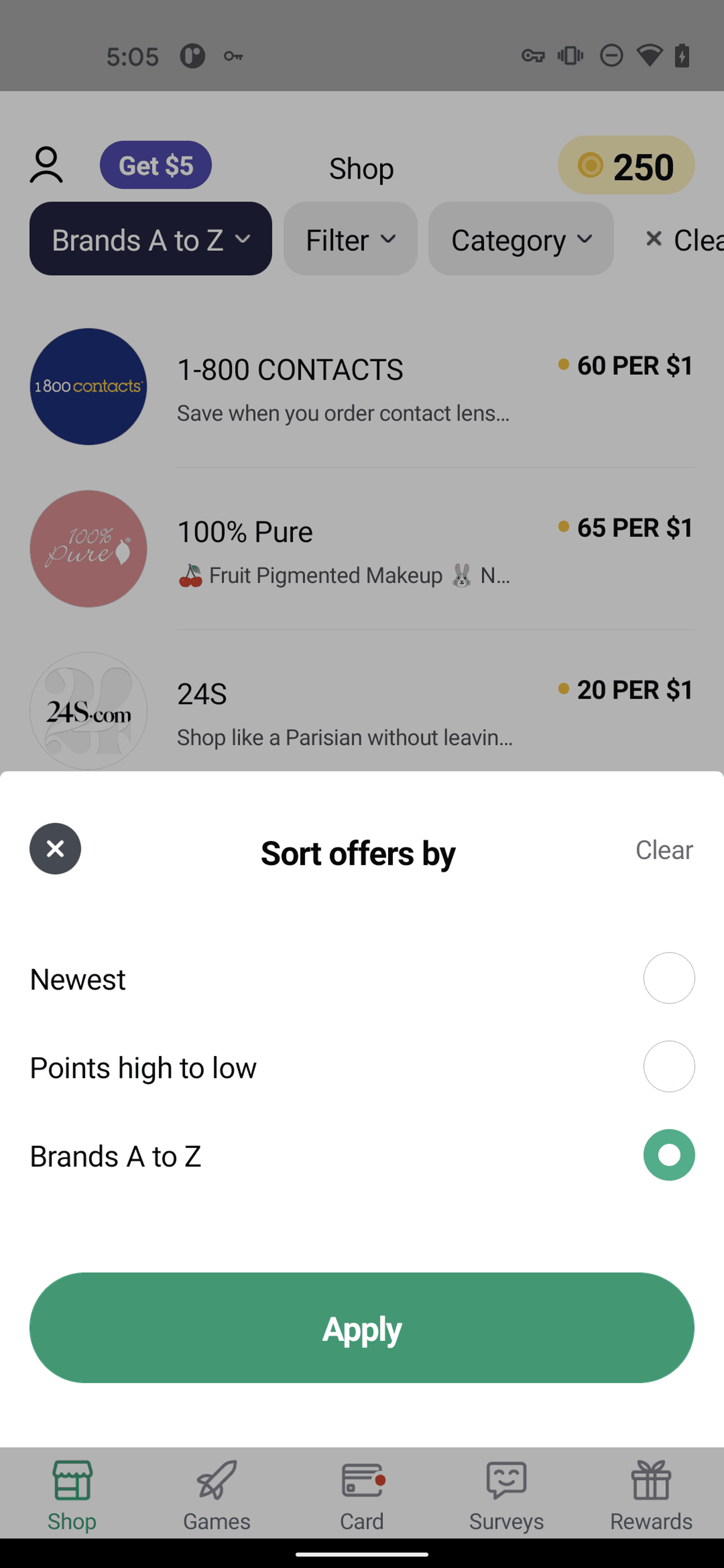 Drop Android Shopping interface screenshot 23