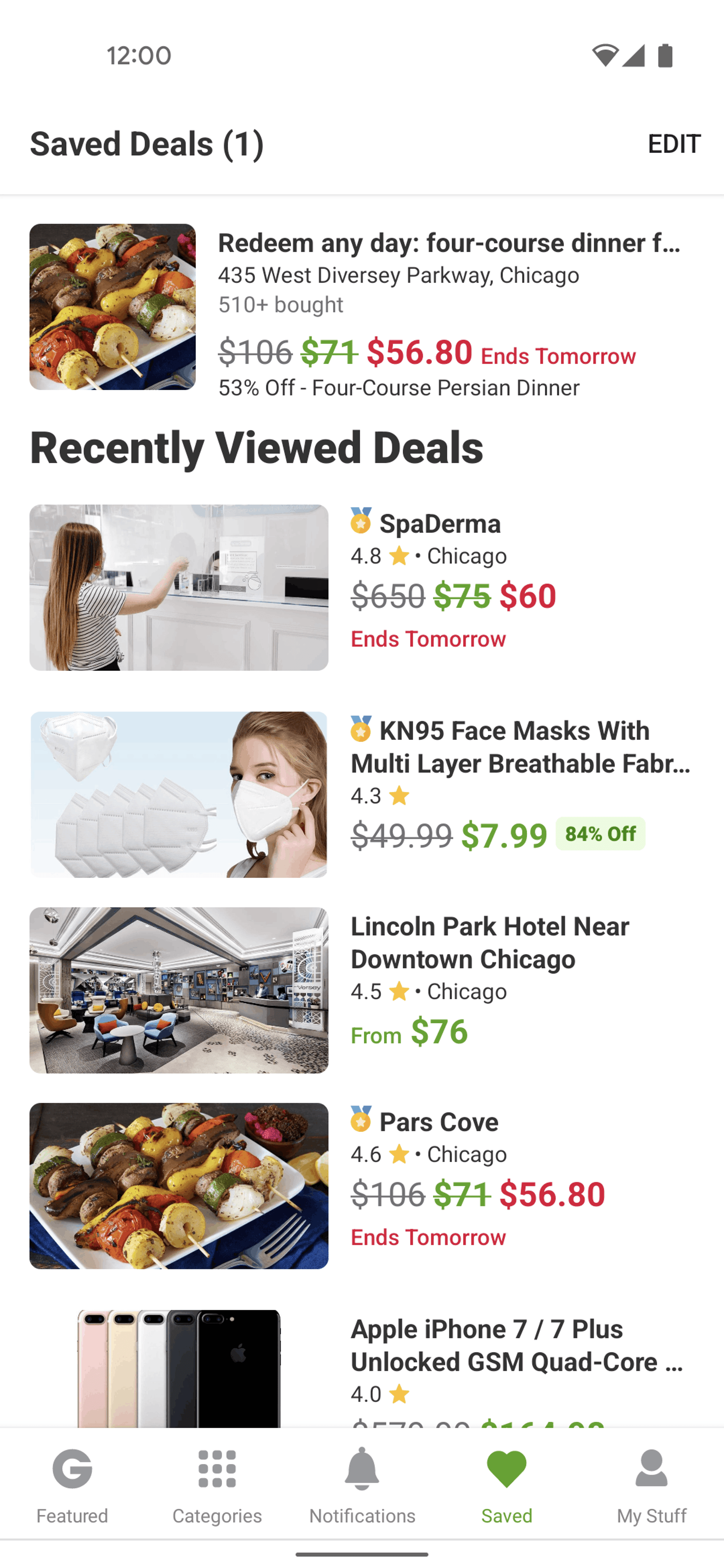 Groupon Android Shopping interface screenshot 7