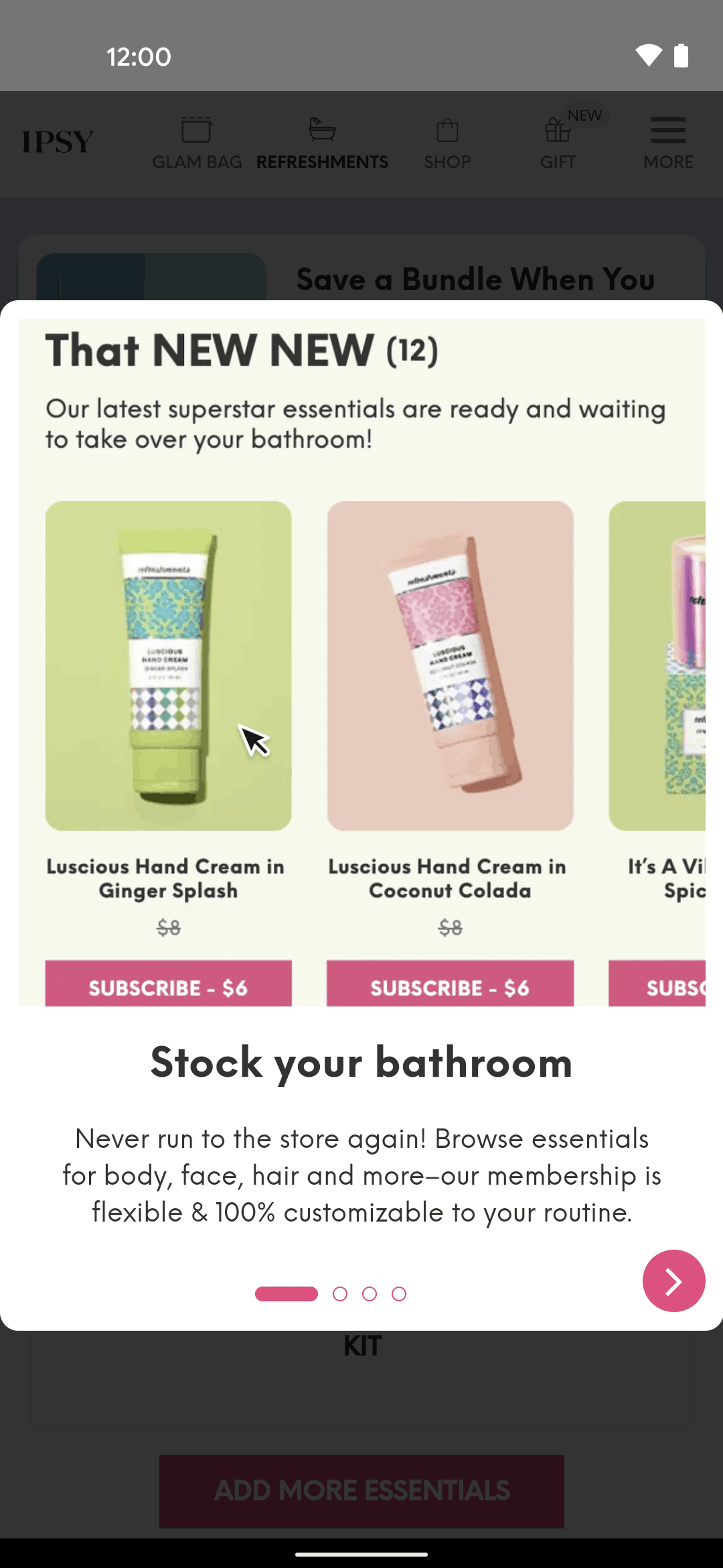IPSY Android Shopping interface screenshot 10