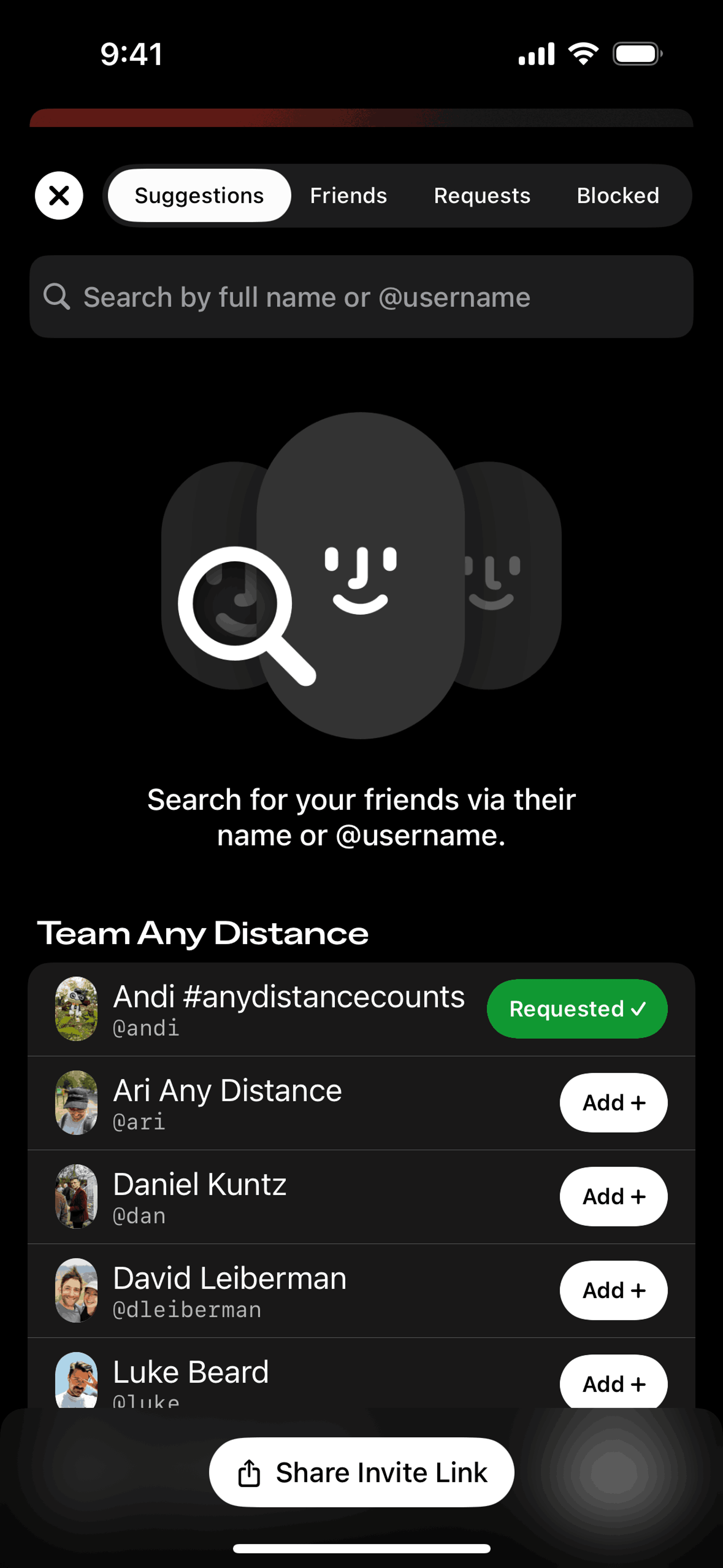 Any Distance iOS Health & Fitness interface screenshot 24