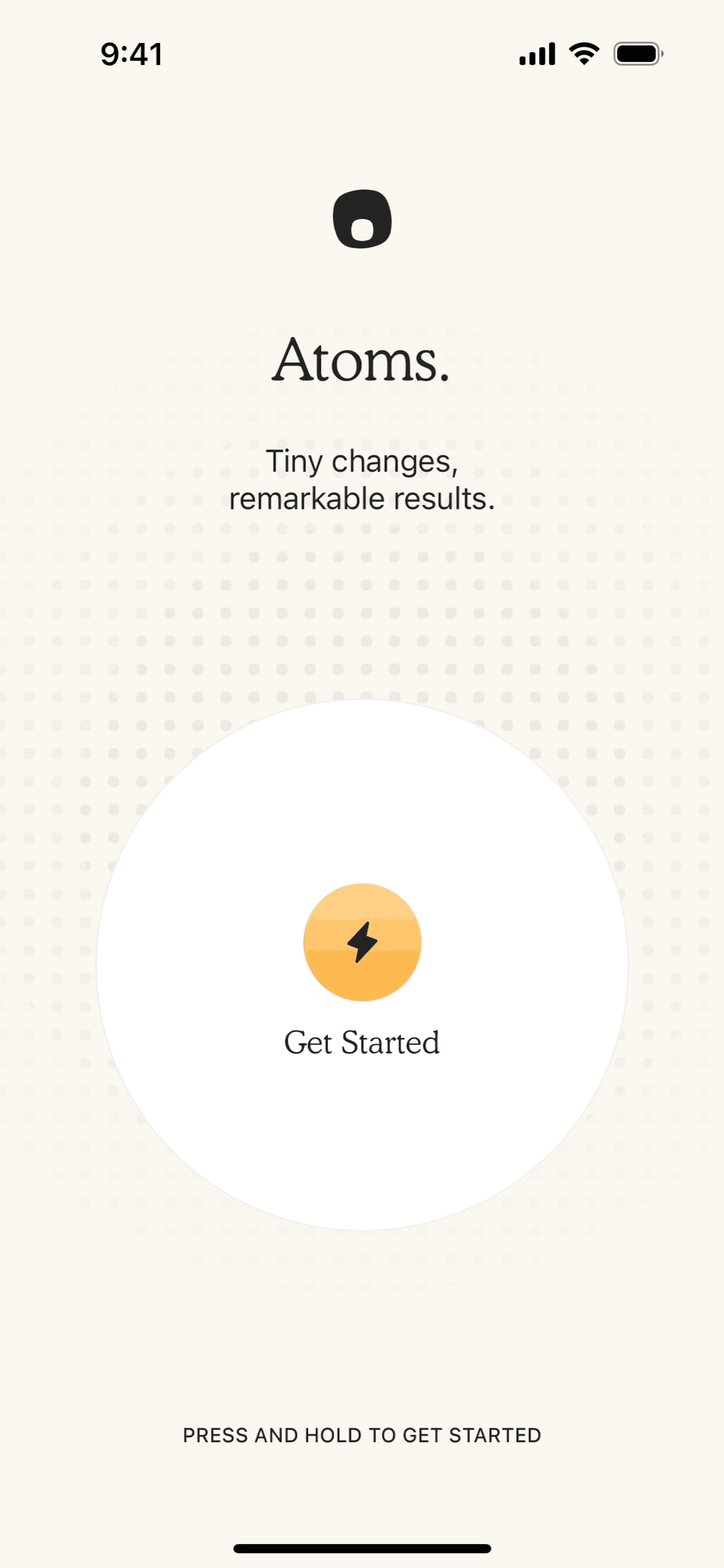 Atoms iOS Productivity interface screenshot 6