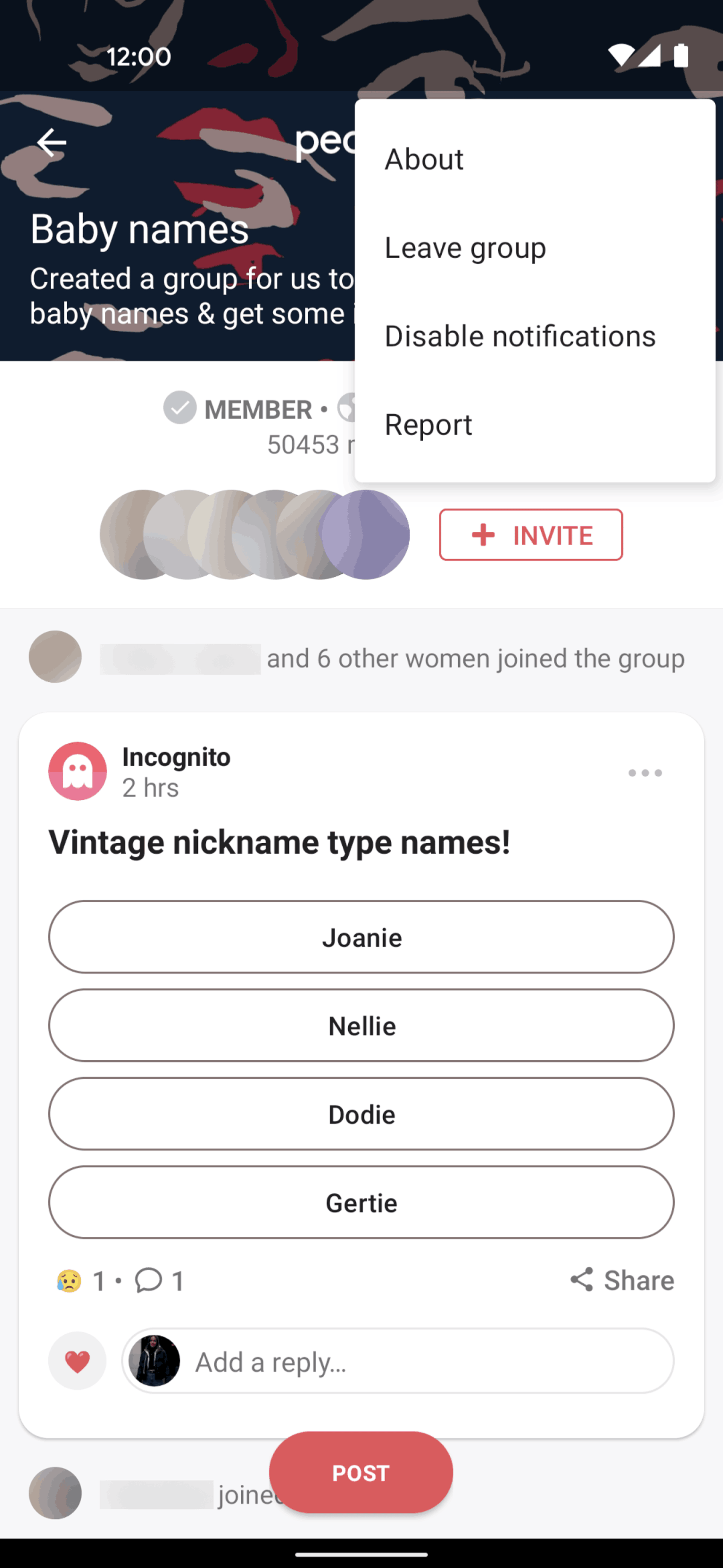 Peanut Android Social Networking interface screenshot 7