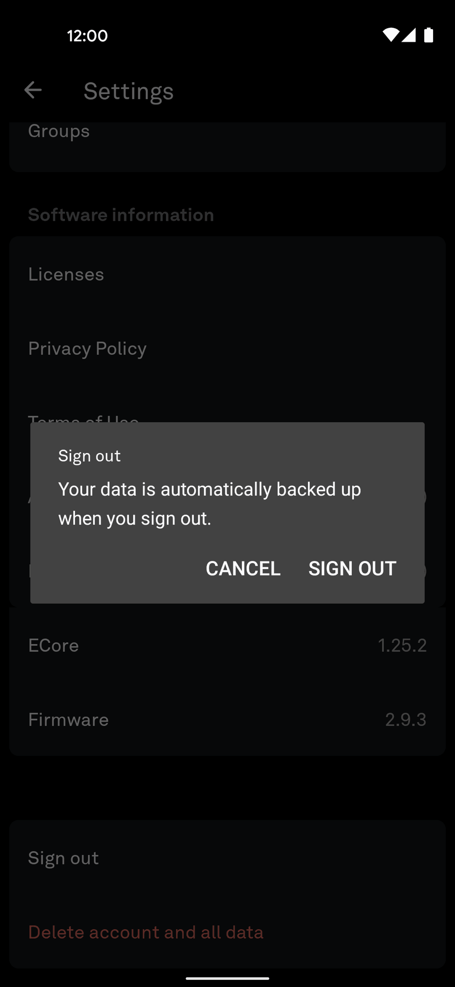 Oura Android Health & Fitness interface screenshot 20