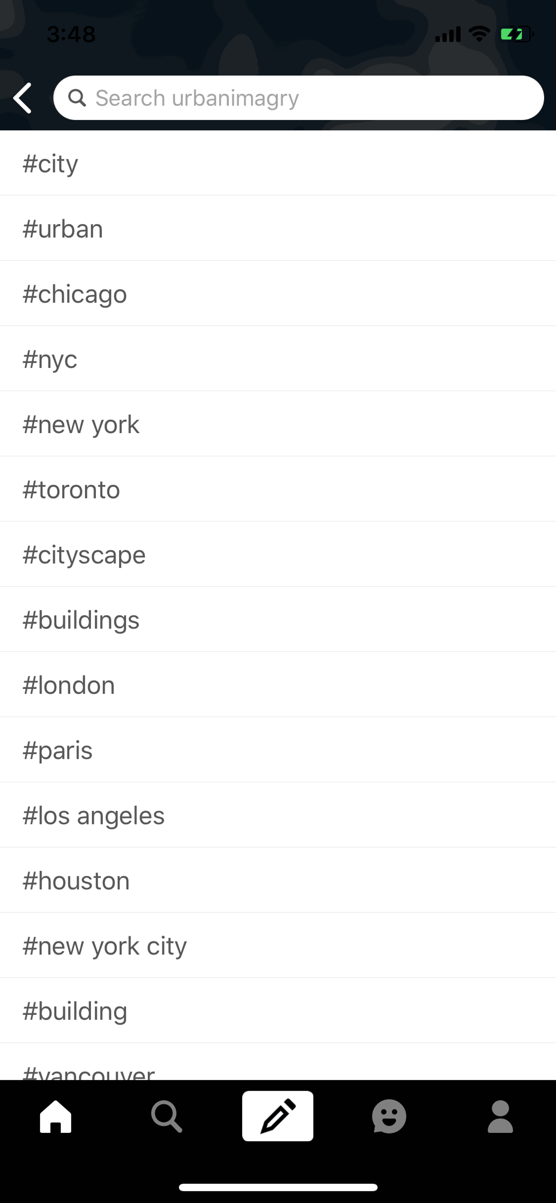 Tumblr iOS Social Networking interface screenshot 21