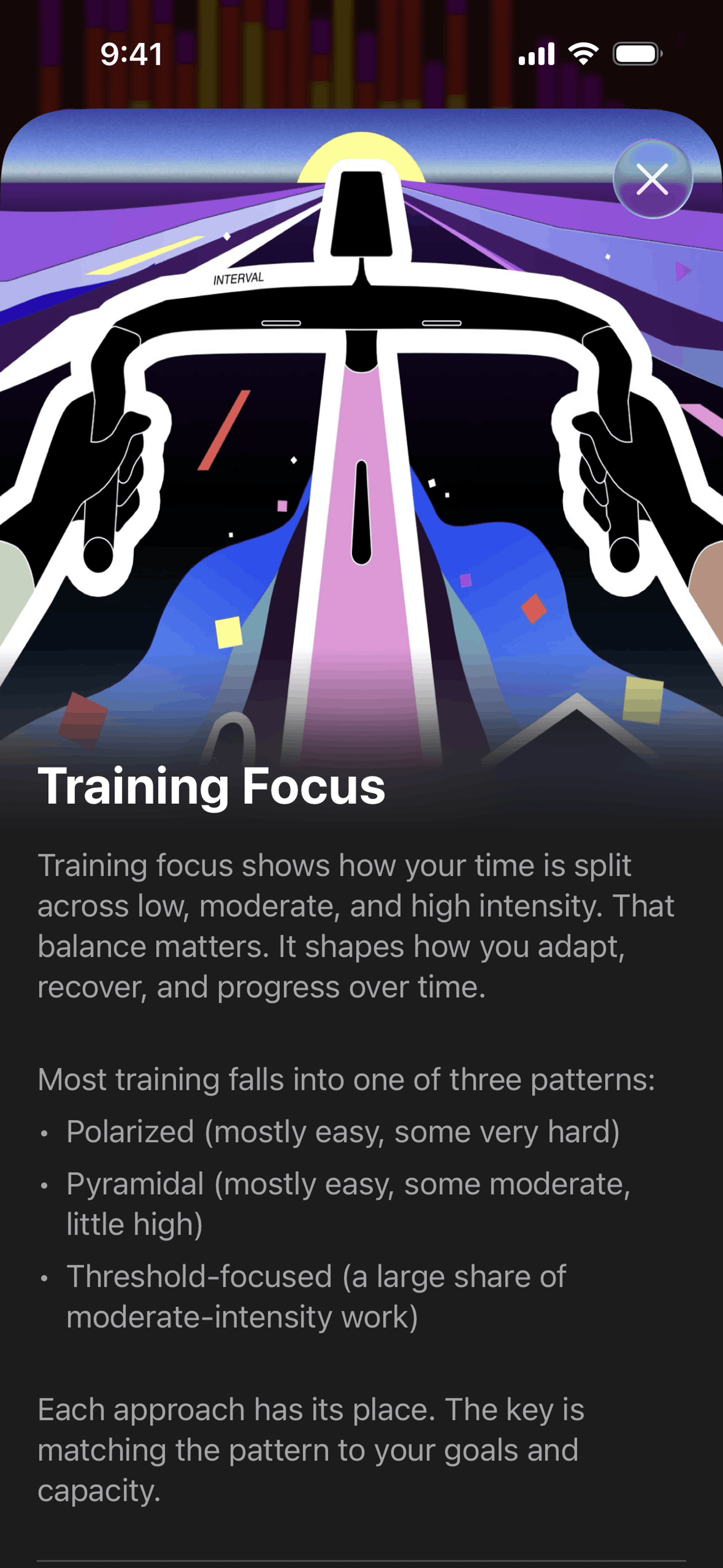 The Outsiders iOS Health & Fitness interface screenshot 10
