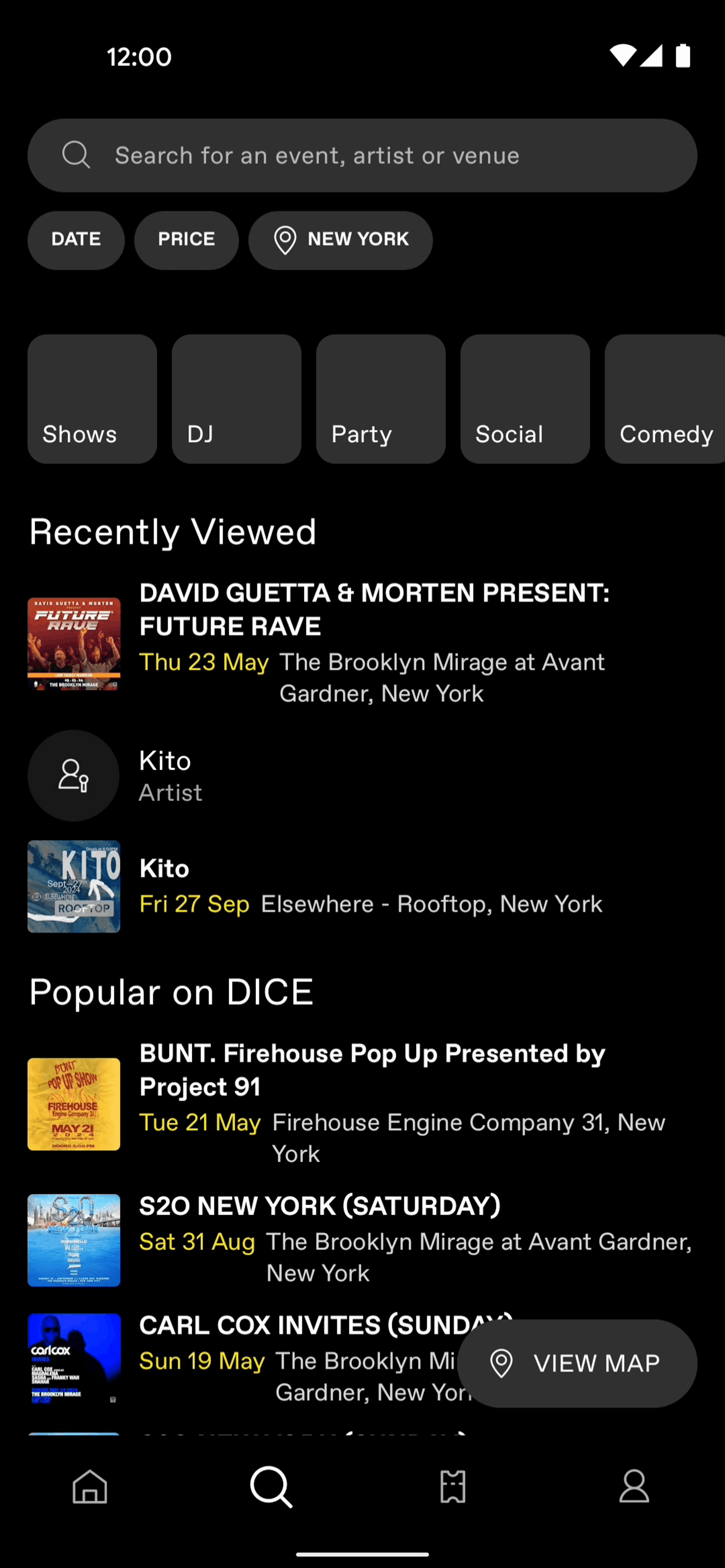 DICE Android Entertainment interface screenshot 12
