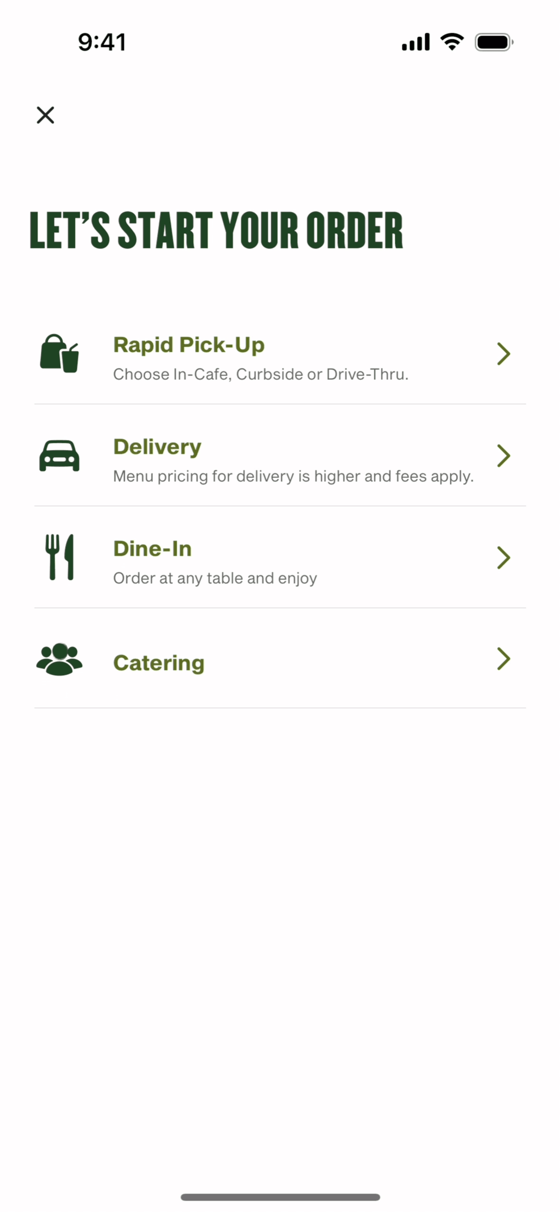 Panera Bread iOS Food & Drink interface screenshot 23