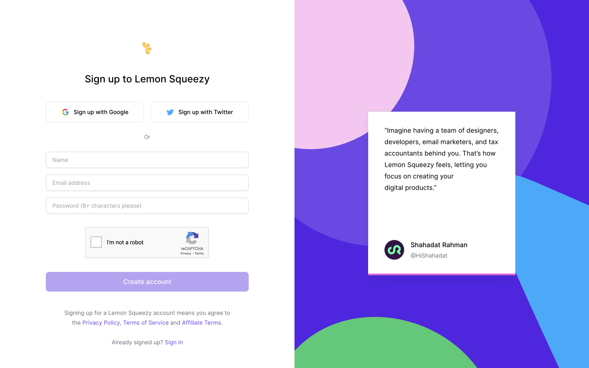 Lemon Squeezy Web Business interface screenshot 6
