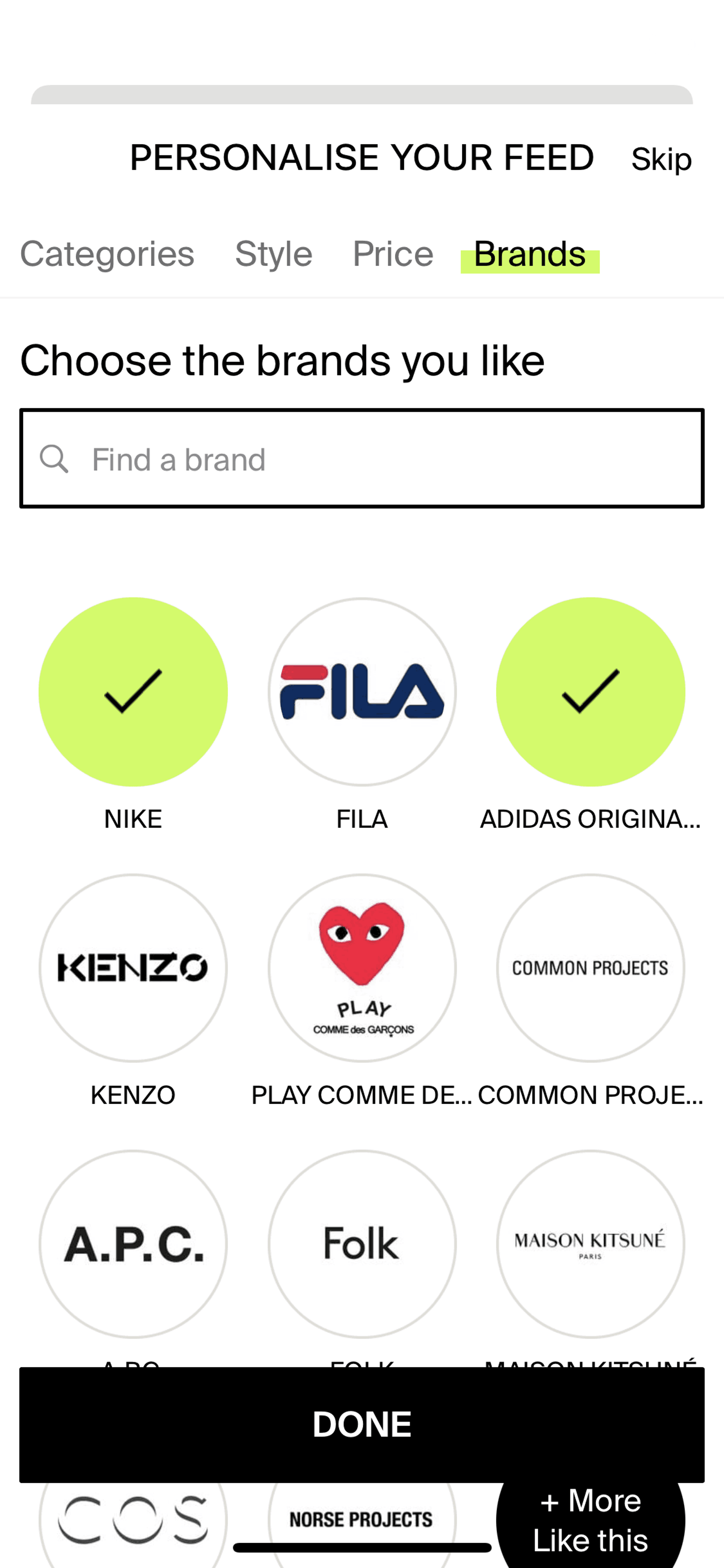 Lyst iOS Shopping interface screenshot 13