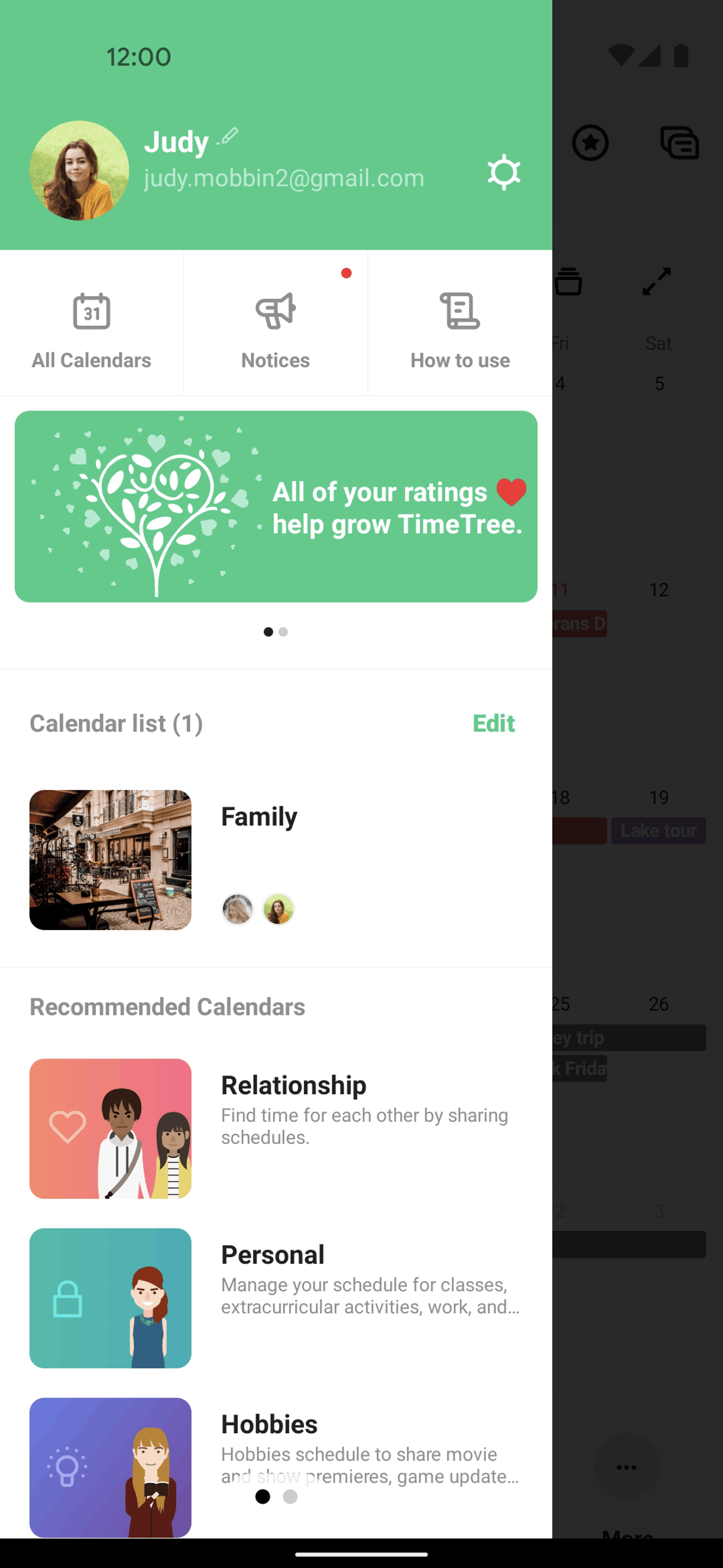 TimeTree Android Productivity interface screenshot 17