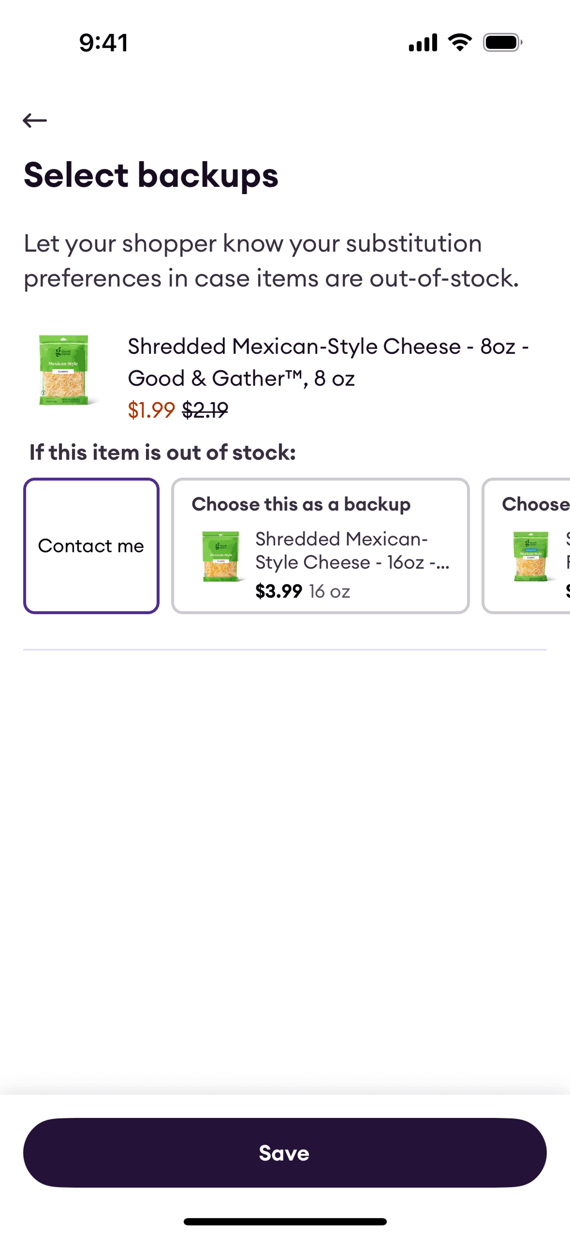 Shipt iOS Shopping interface screenshot 24