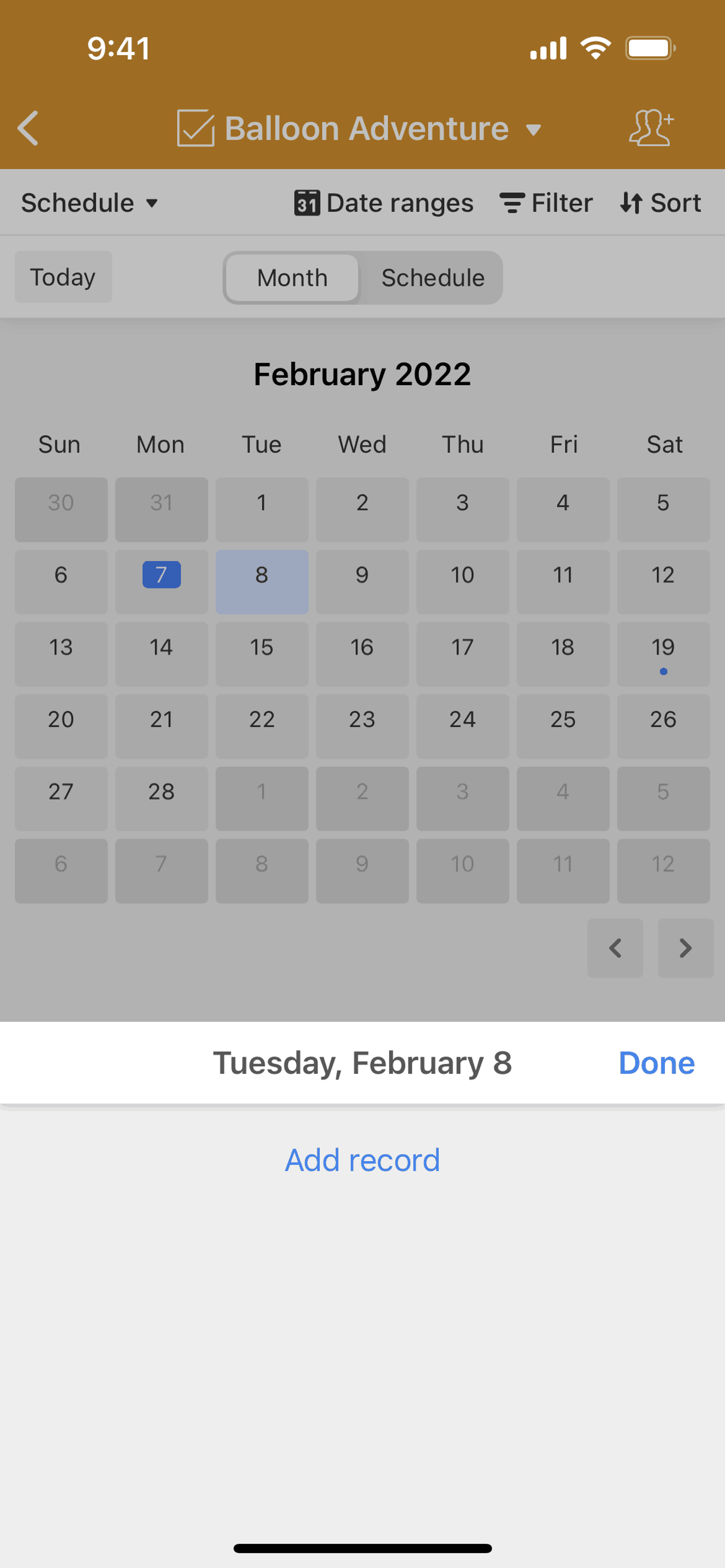 Airtable iOS Productivity interface screenshot 10