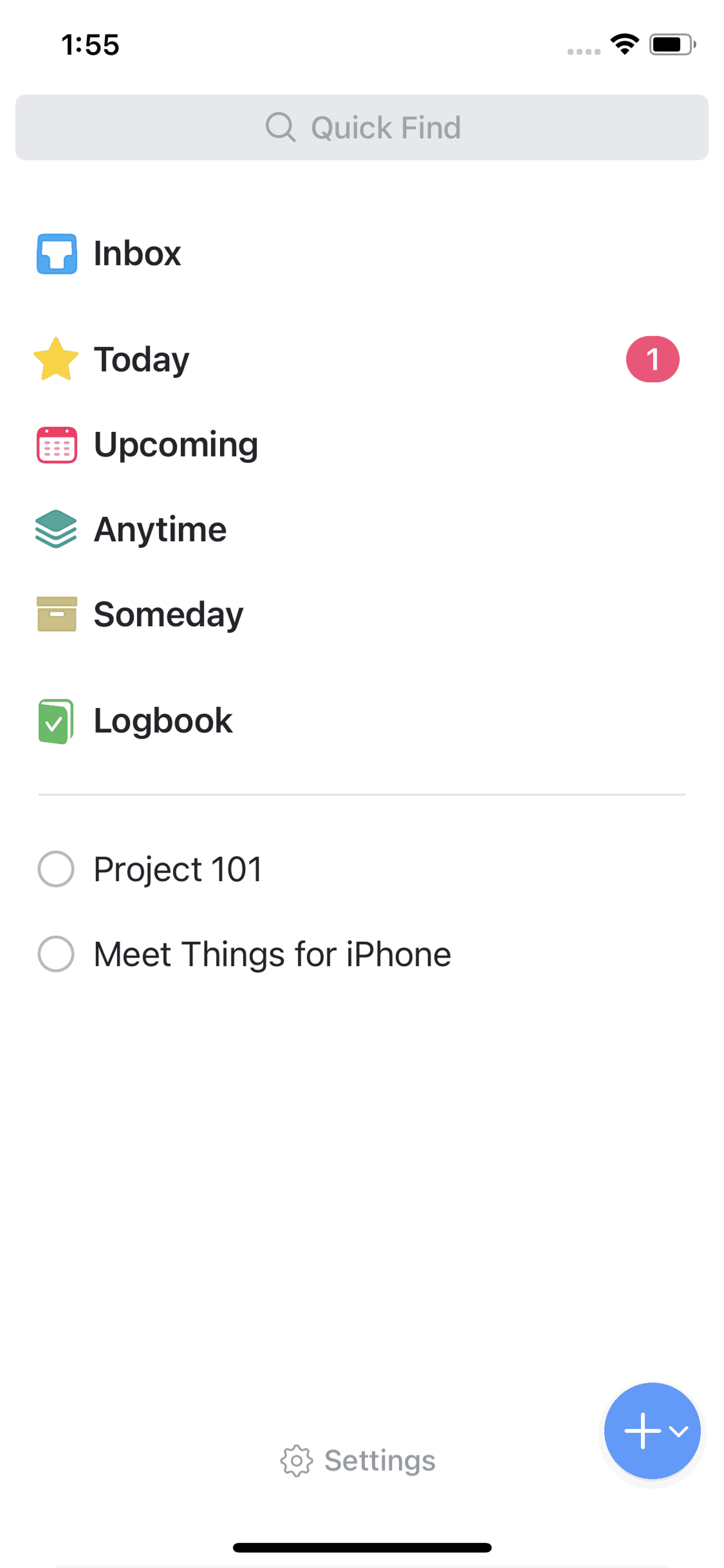 Things 3 iOS Productivity interface screenshot 18