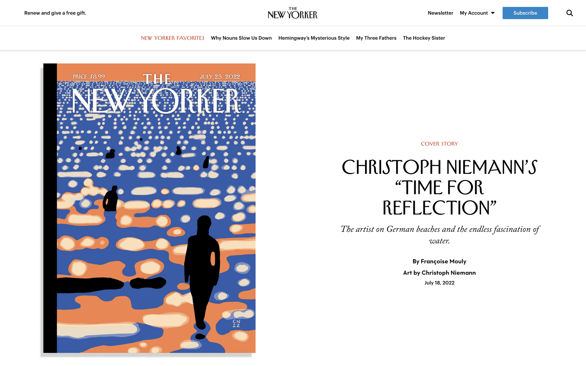 The New Yorker Web News interface screenshot 8