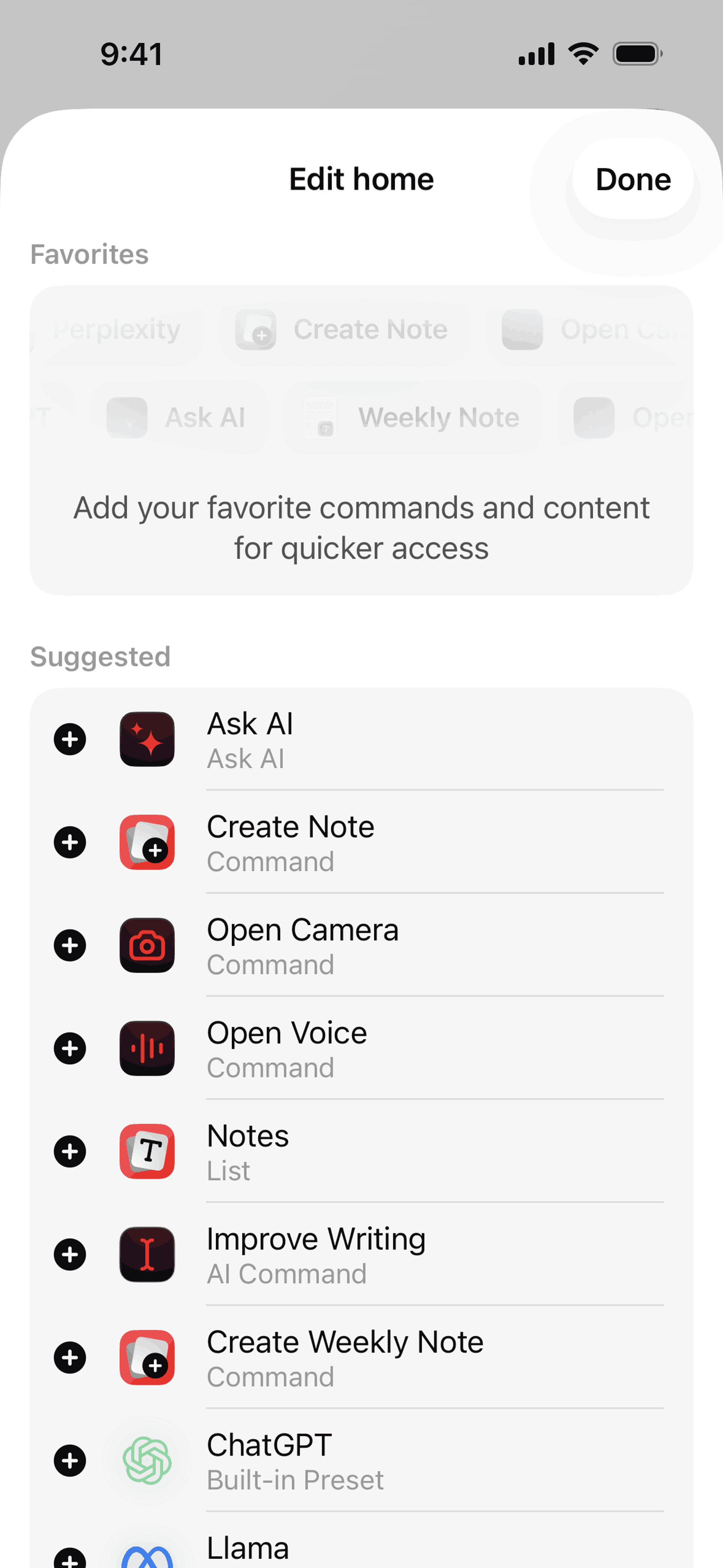 Raycast iOS Productivity interface screenshot 16