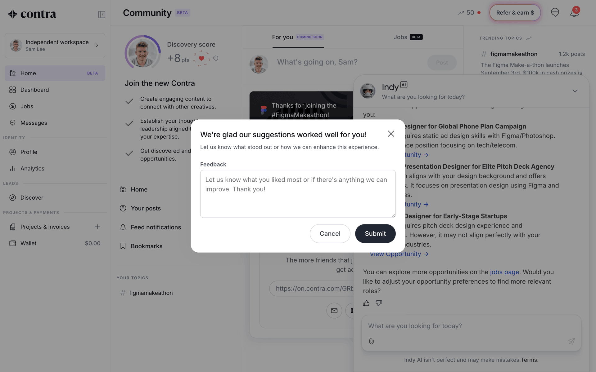 Contra Web Business interface screenshot 7