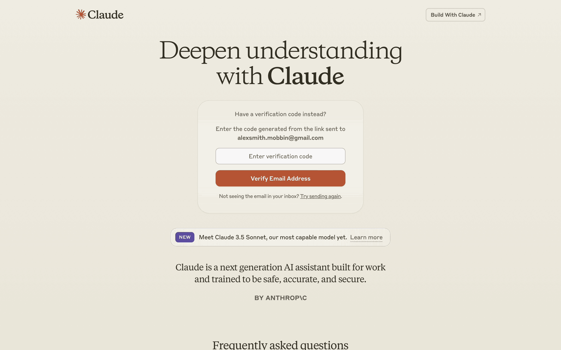 Claude Web AI interface screenshot 5