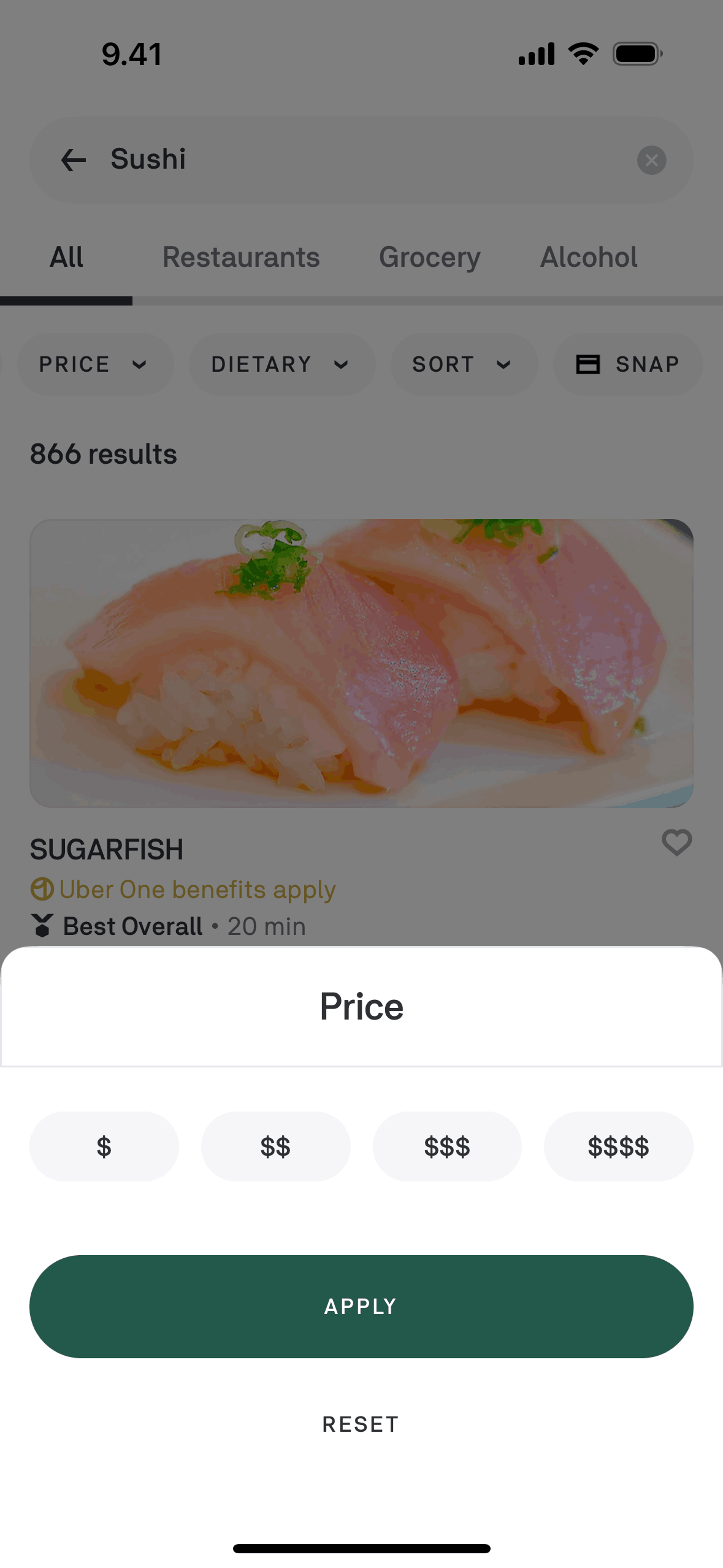 Postmates iOS Food & Drink interface screenshot 14