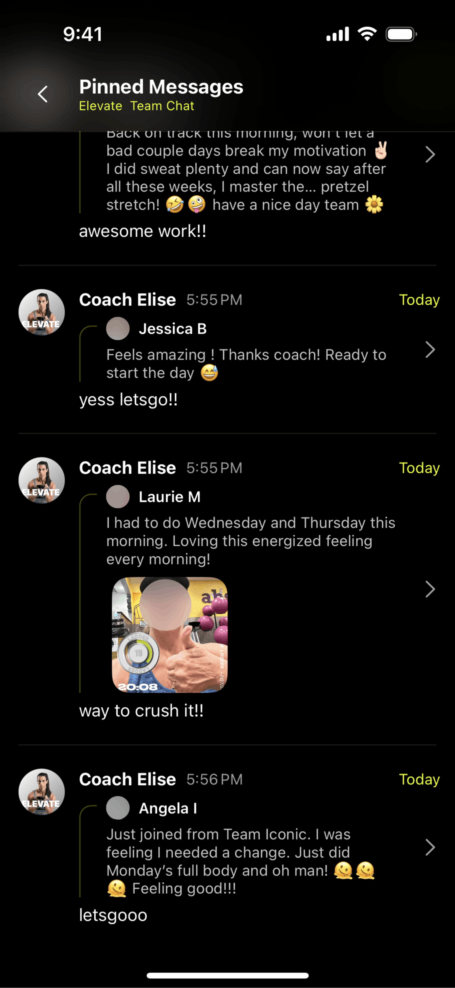 Ladder iOS Health & Fitness interface screenshot 13