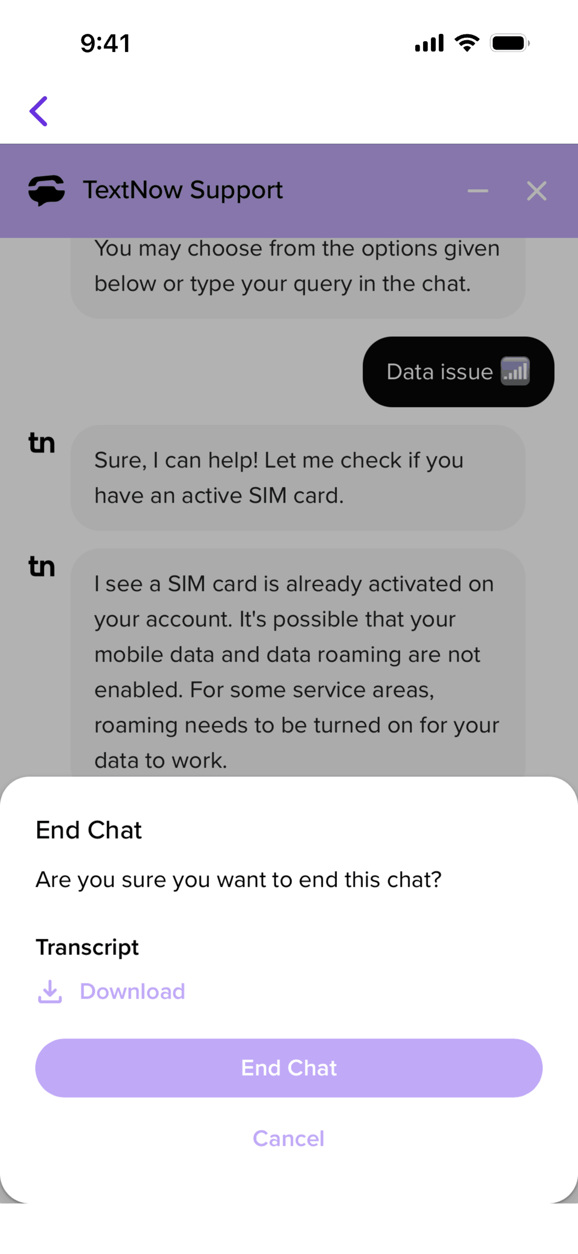 TextNow iOS Social Networking interface screenshot 22