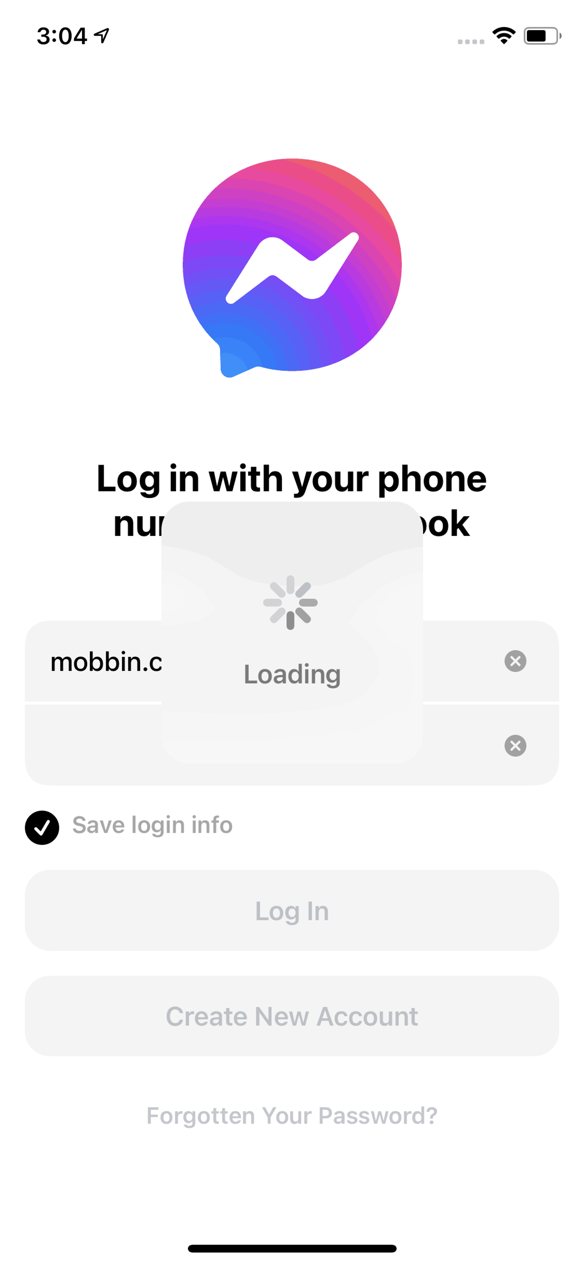 Messenger iOS Social Networking interface screenshot 4