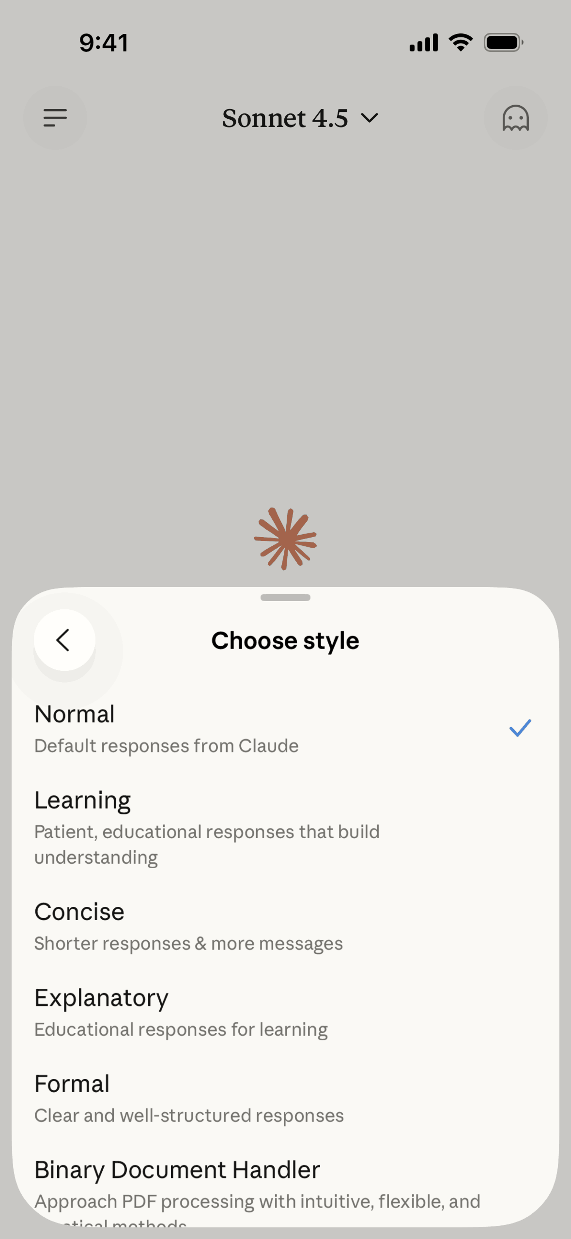 Claude iOS AI interface screenshot 13