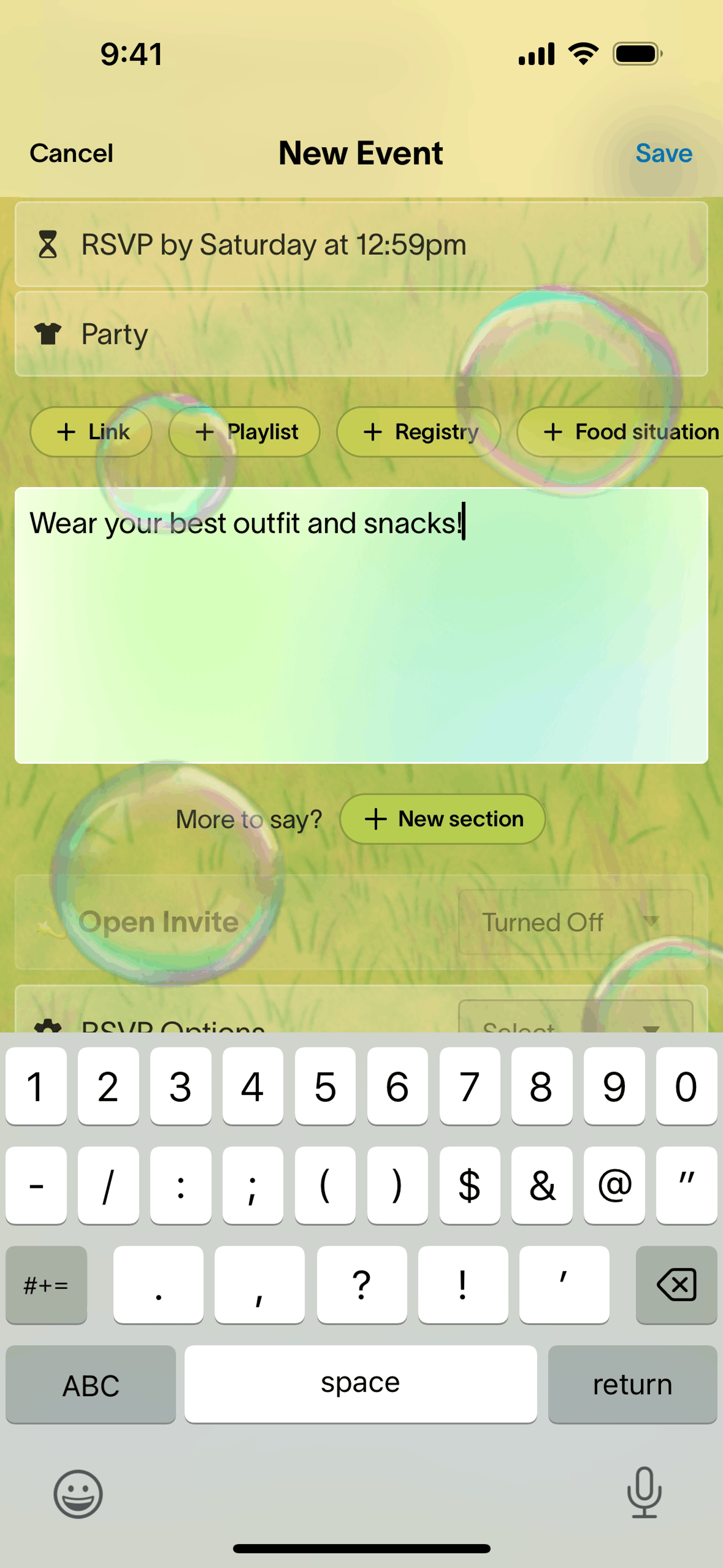 Partiful iOS Lifestyle interface screenshot 12