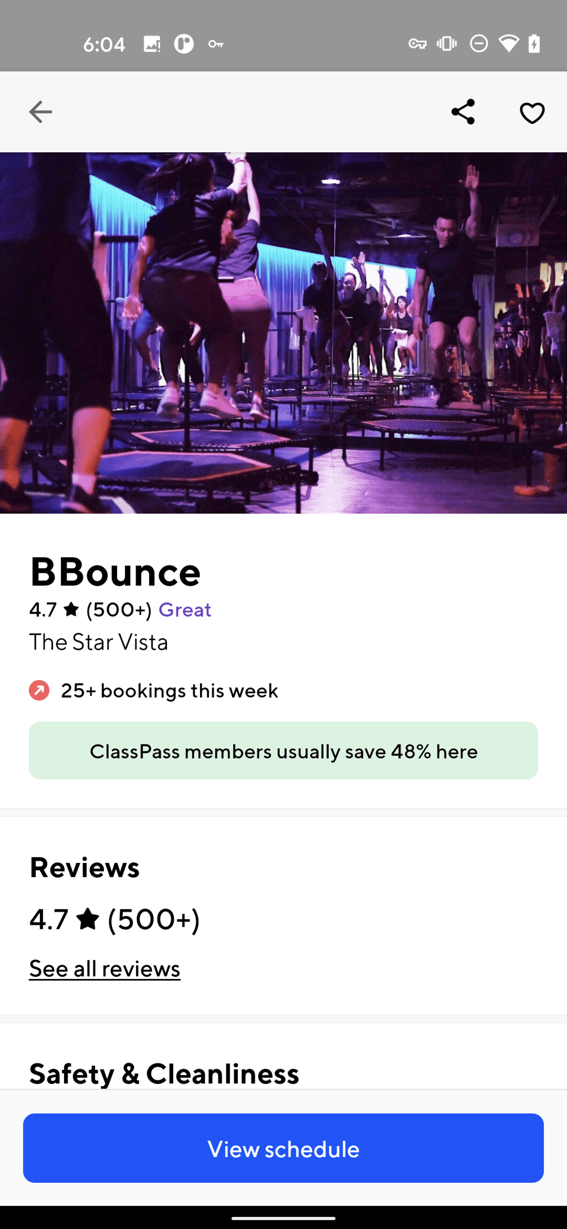 ClassPass Android Health & Fitness interface screenshot 21