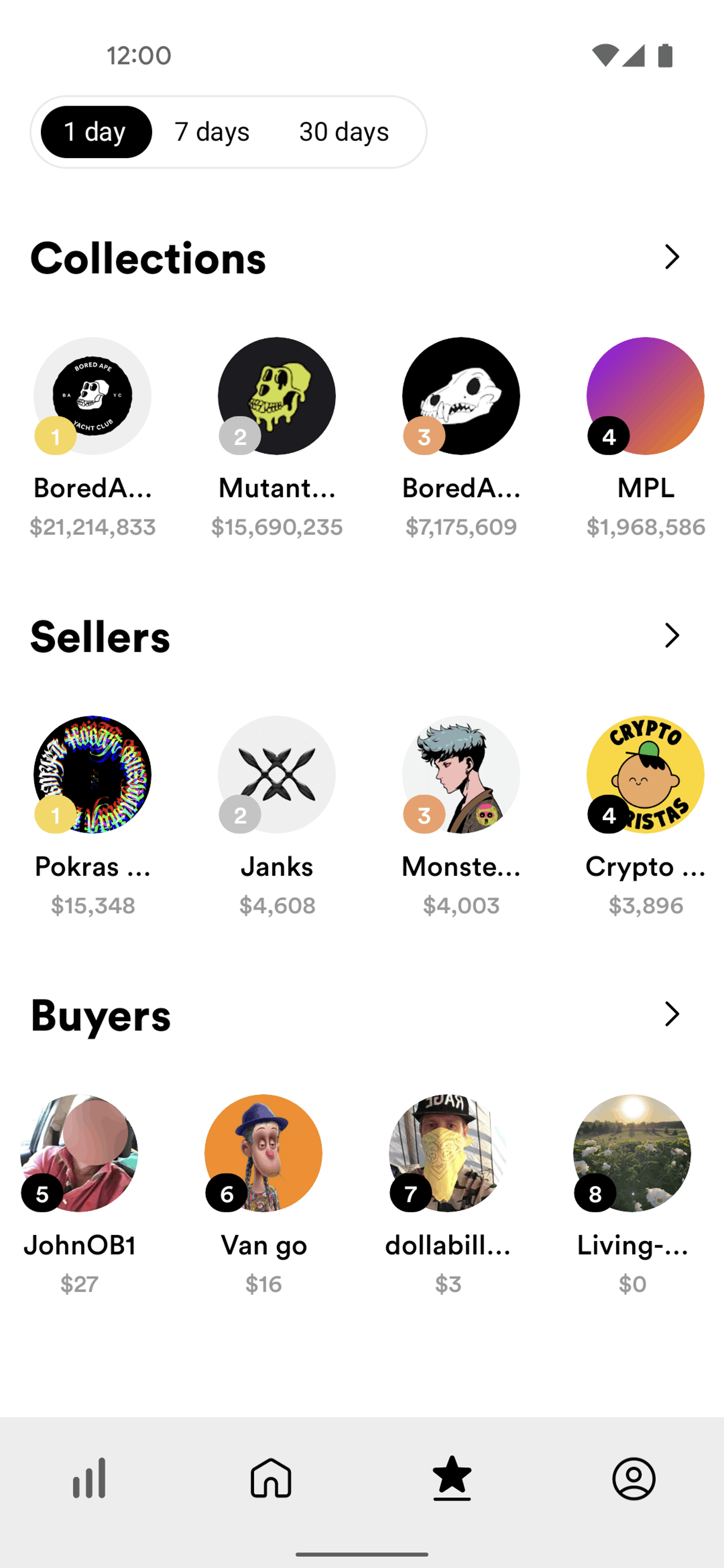 Rarible Android Shopping interface screenshot 18