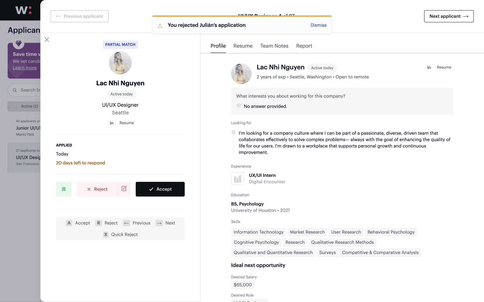 Wellfound Web Jobs & Recruitment interface screenshot 9