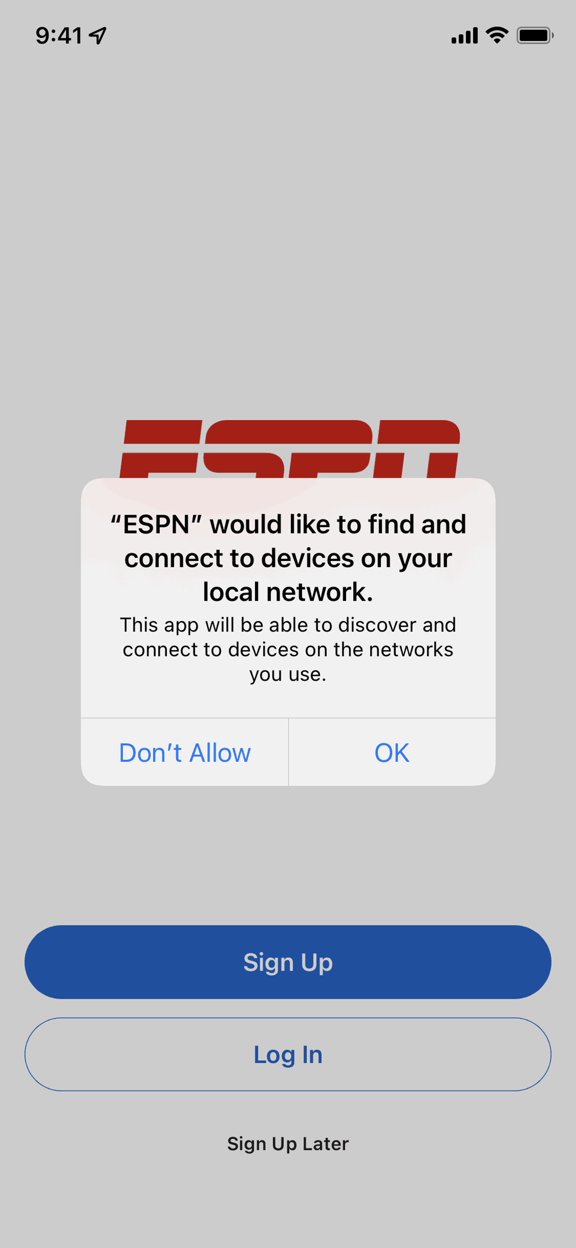 ESPN iOS Sports interface screenshot 8