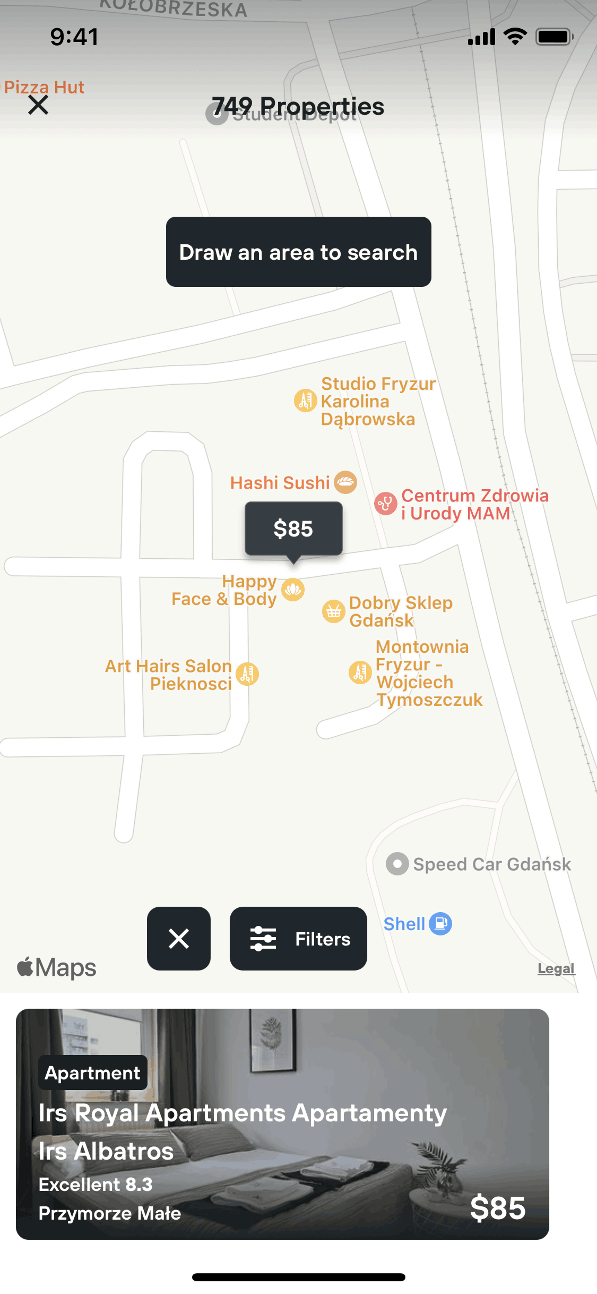 KAYAK iOS Travel & Transportation interface screenshot 7