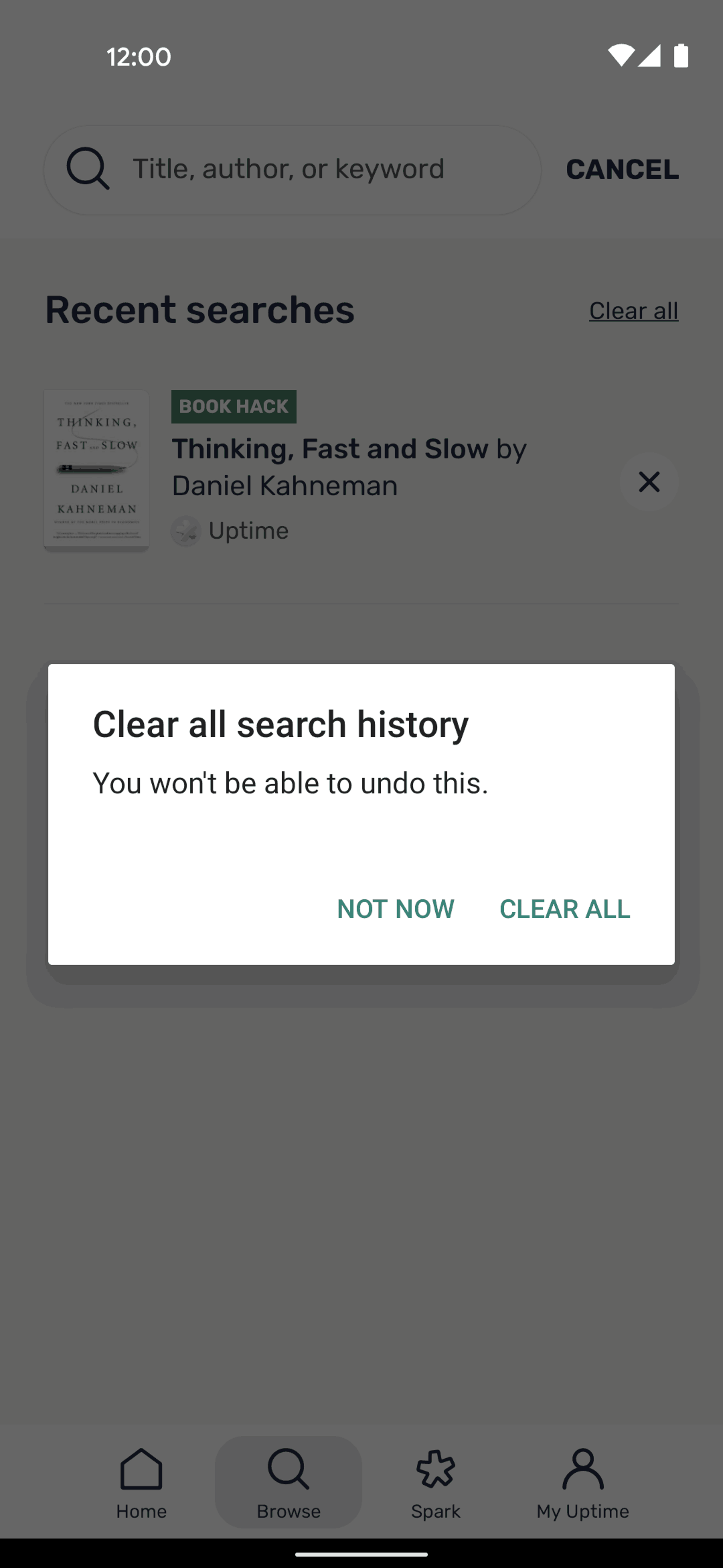 Uptime Android Education interface screenshot 18
