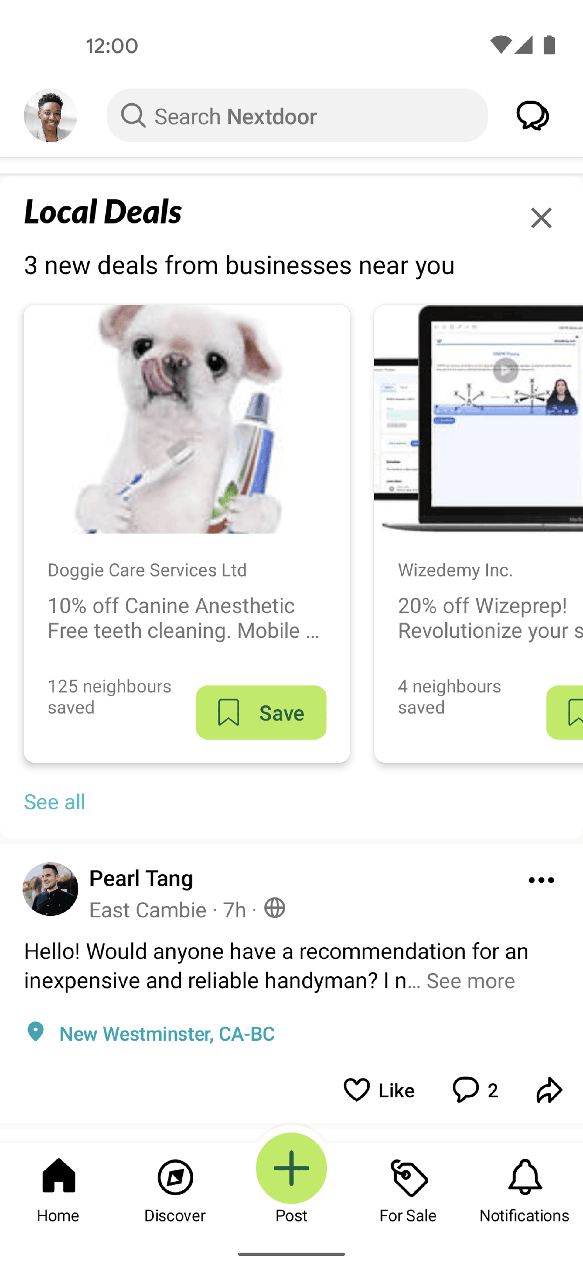Nextdoor Android News interface screenshot 23