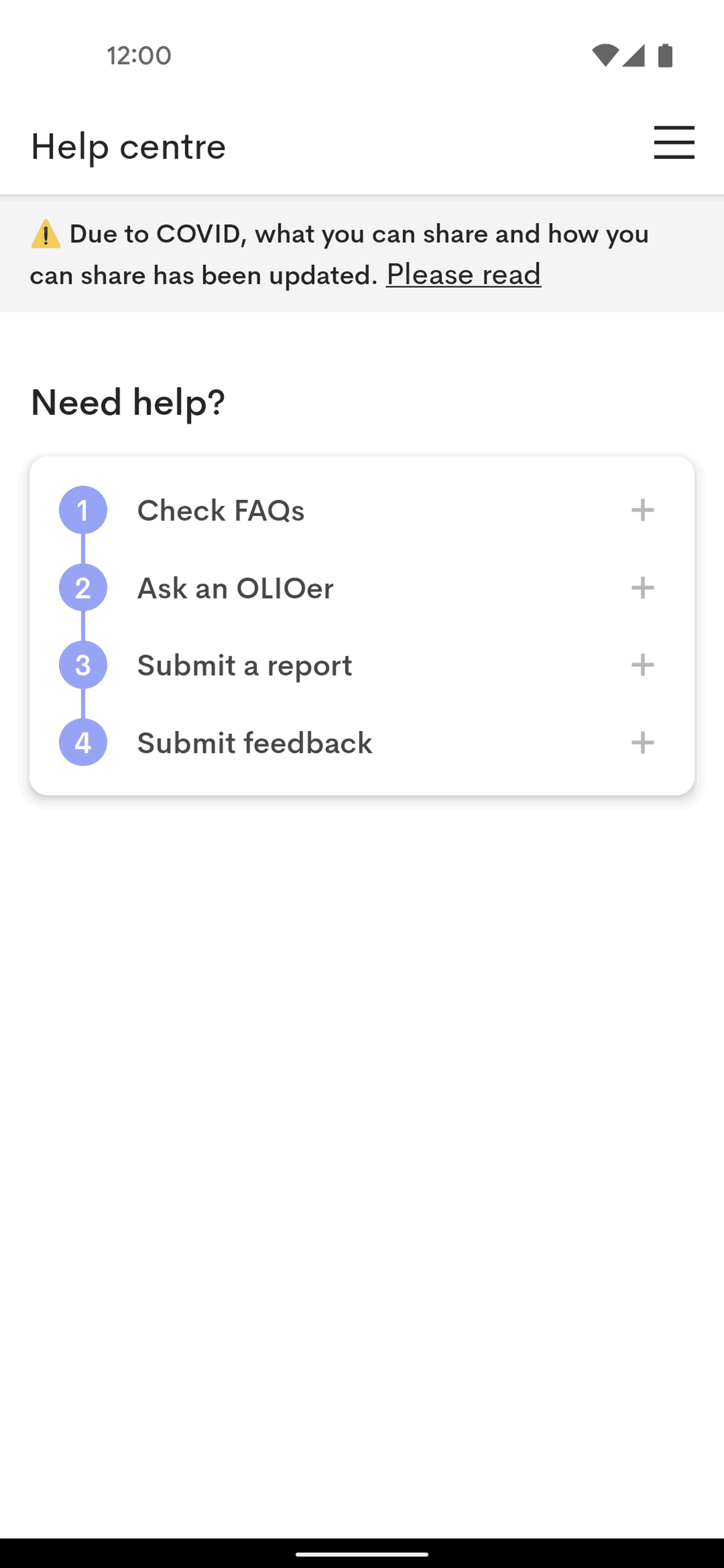 OLIO Android Food & Drink interface screenshot 10