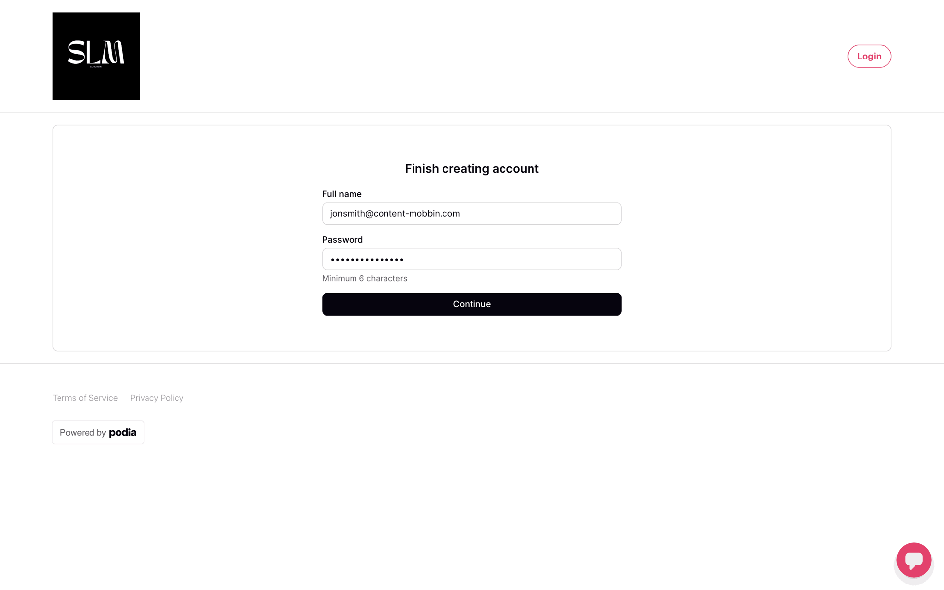 Podia Web Business interface screenshot 18