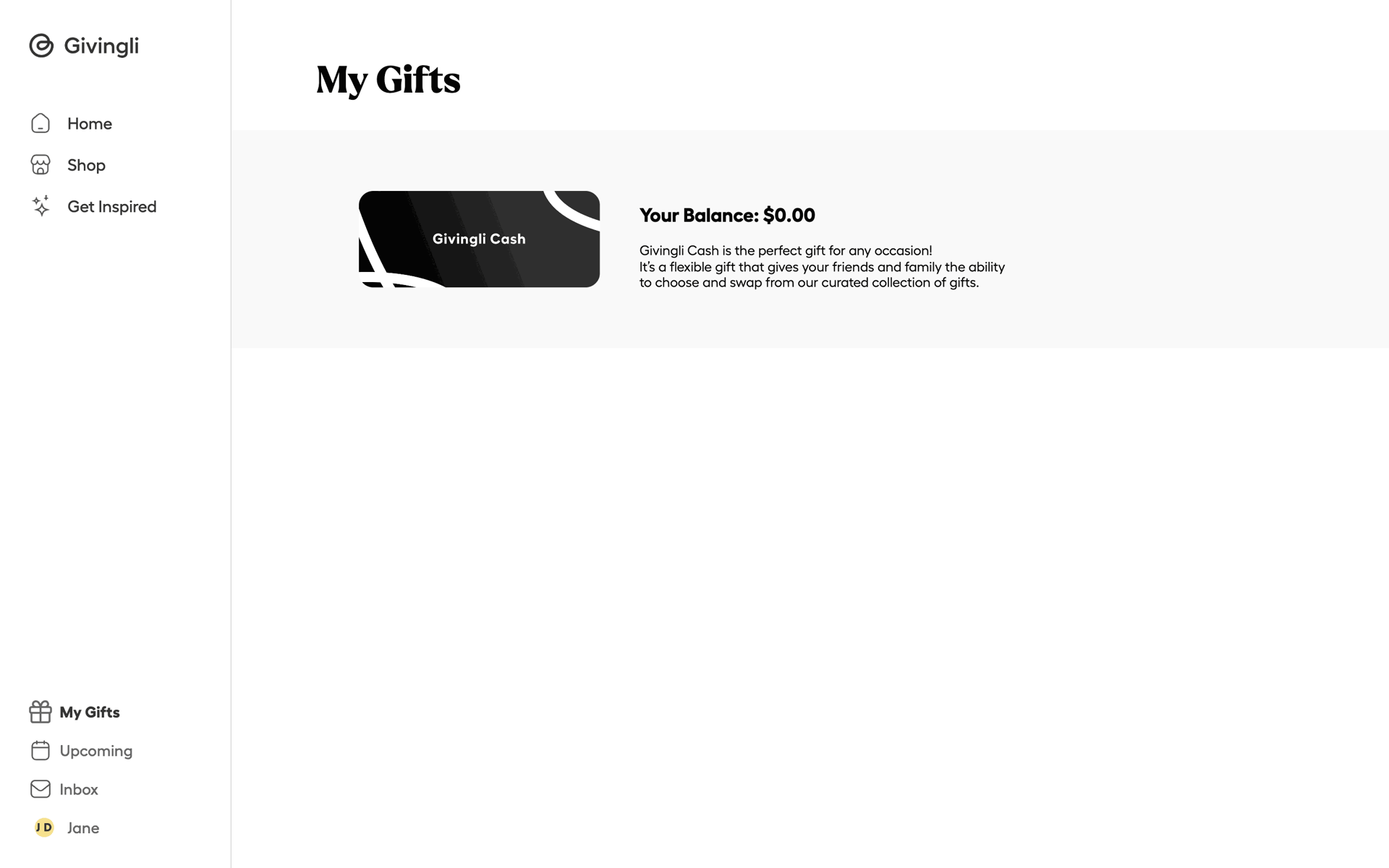 Givingli Web Lifestyle interface screenshot 9