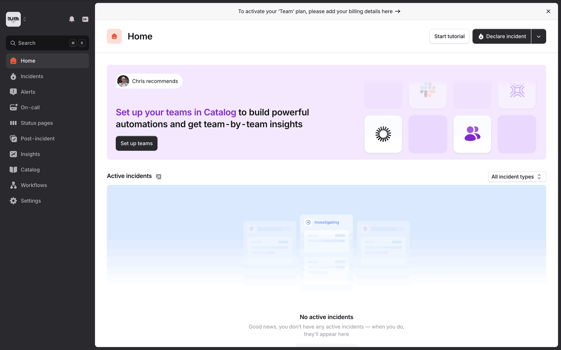 incident.io Web Developer Tools interface screenshot 11