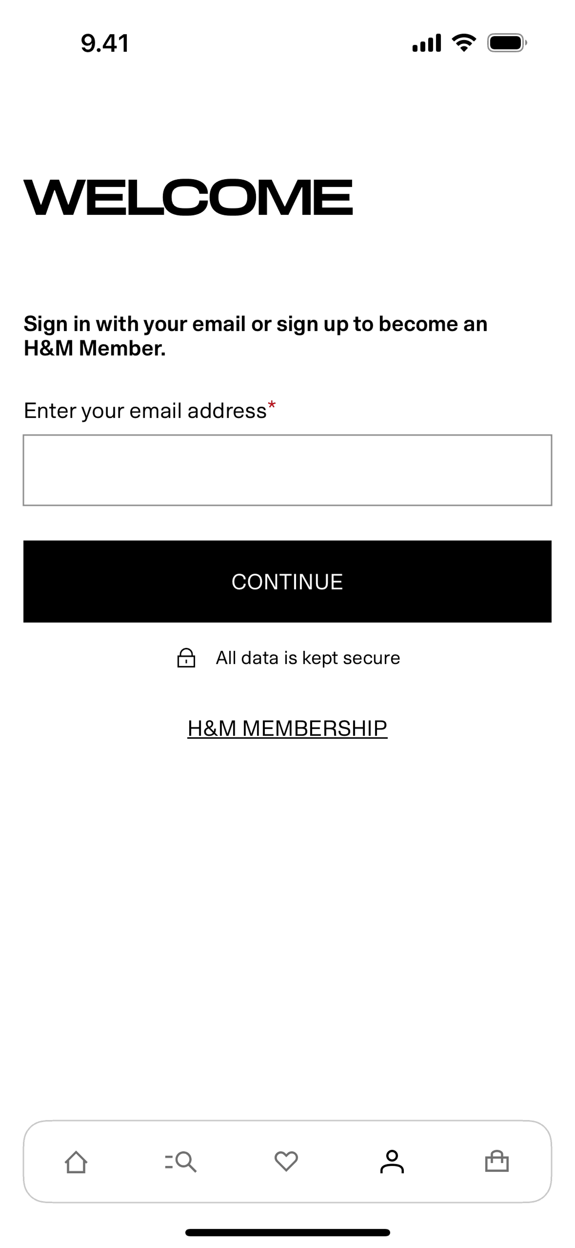 H&M iOS Shopping interface screenshot 7